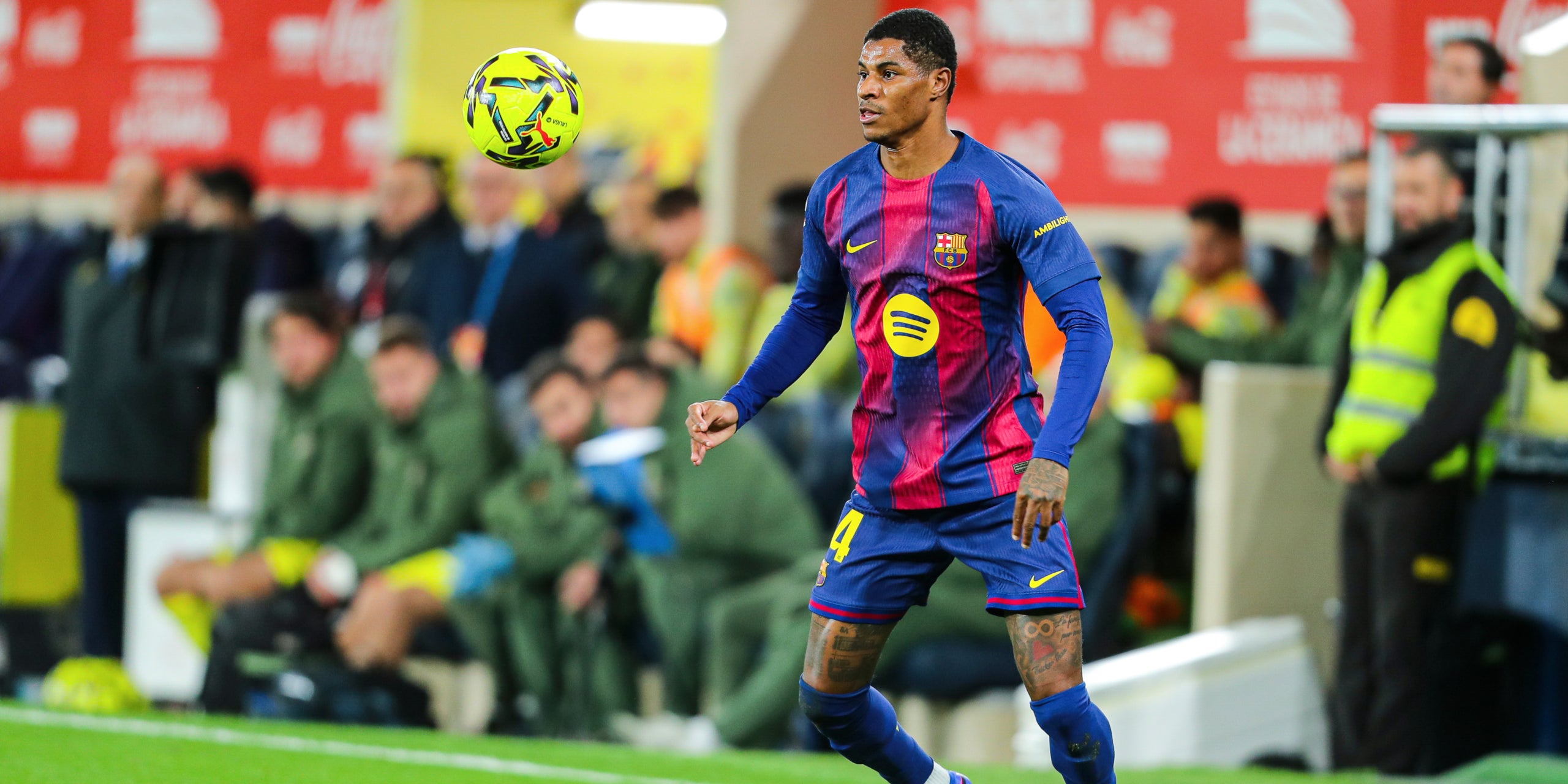 Marcus Rashford, durant un partit amb el Barça | Europa Press