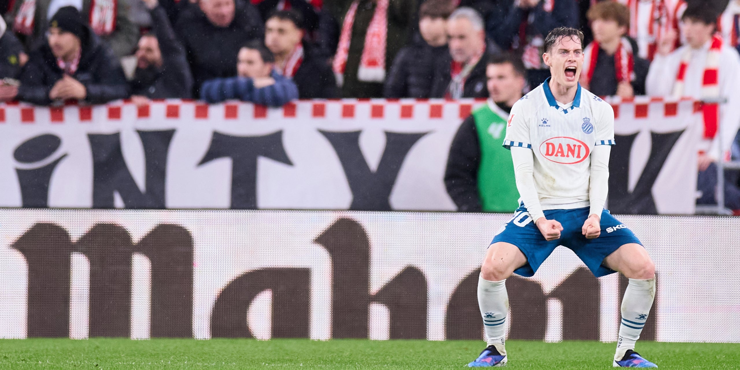 Pol Lozano, durant l'Athletic-Espanyol | Europa Press