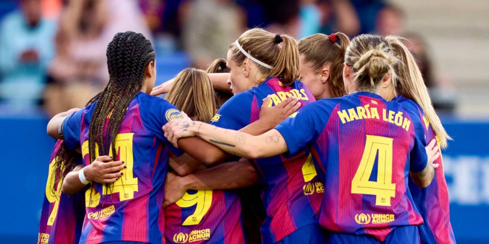 Les jugadores del Barça celebren un gol contra el Costa Adeje Tenerife | Liga F