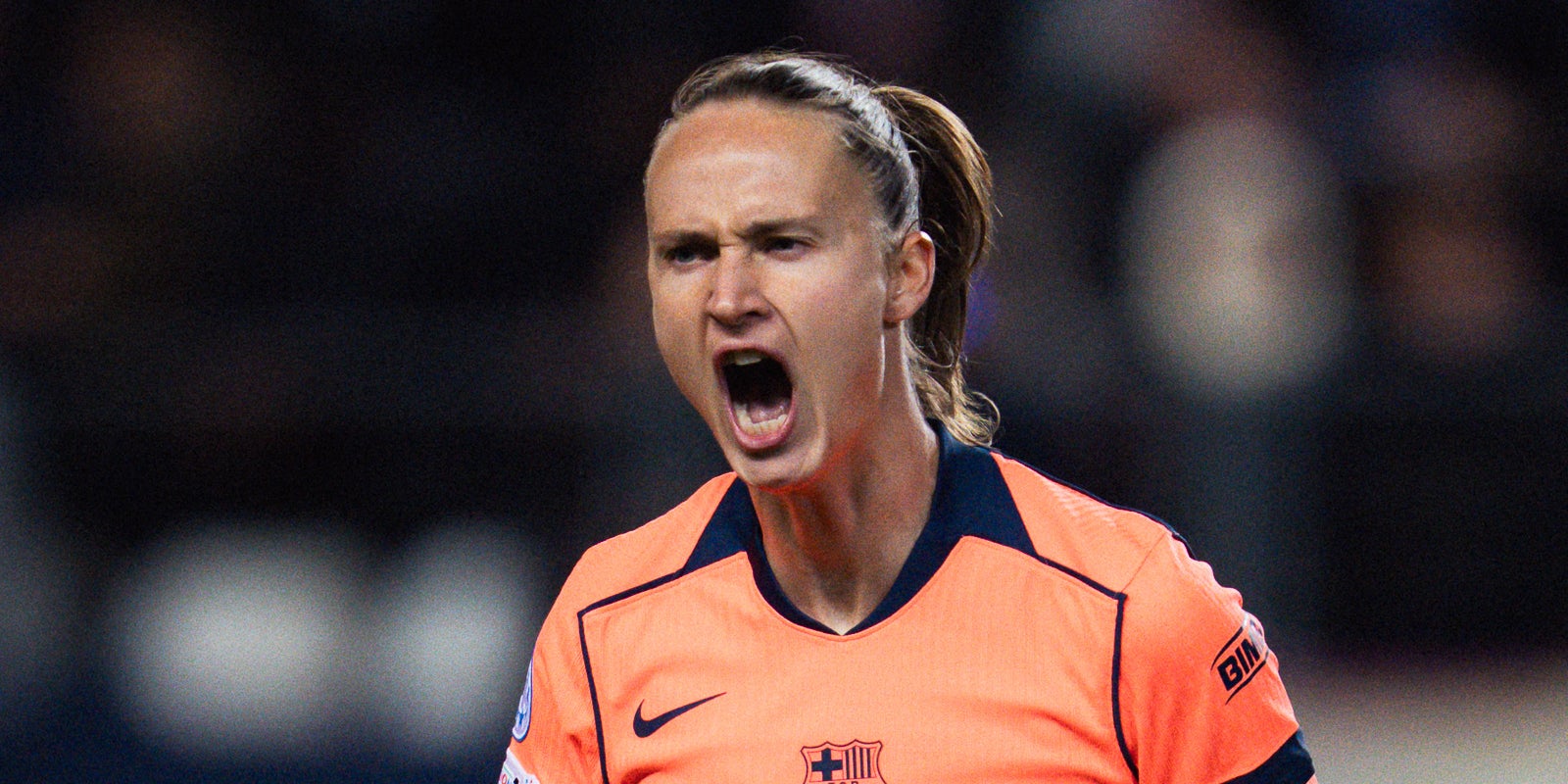 Caroline Graham Hansen, celebrant un gol amb el Barça | FC Barcelona