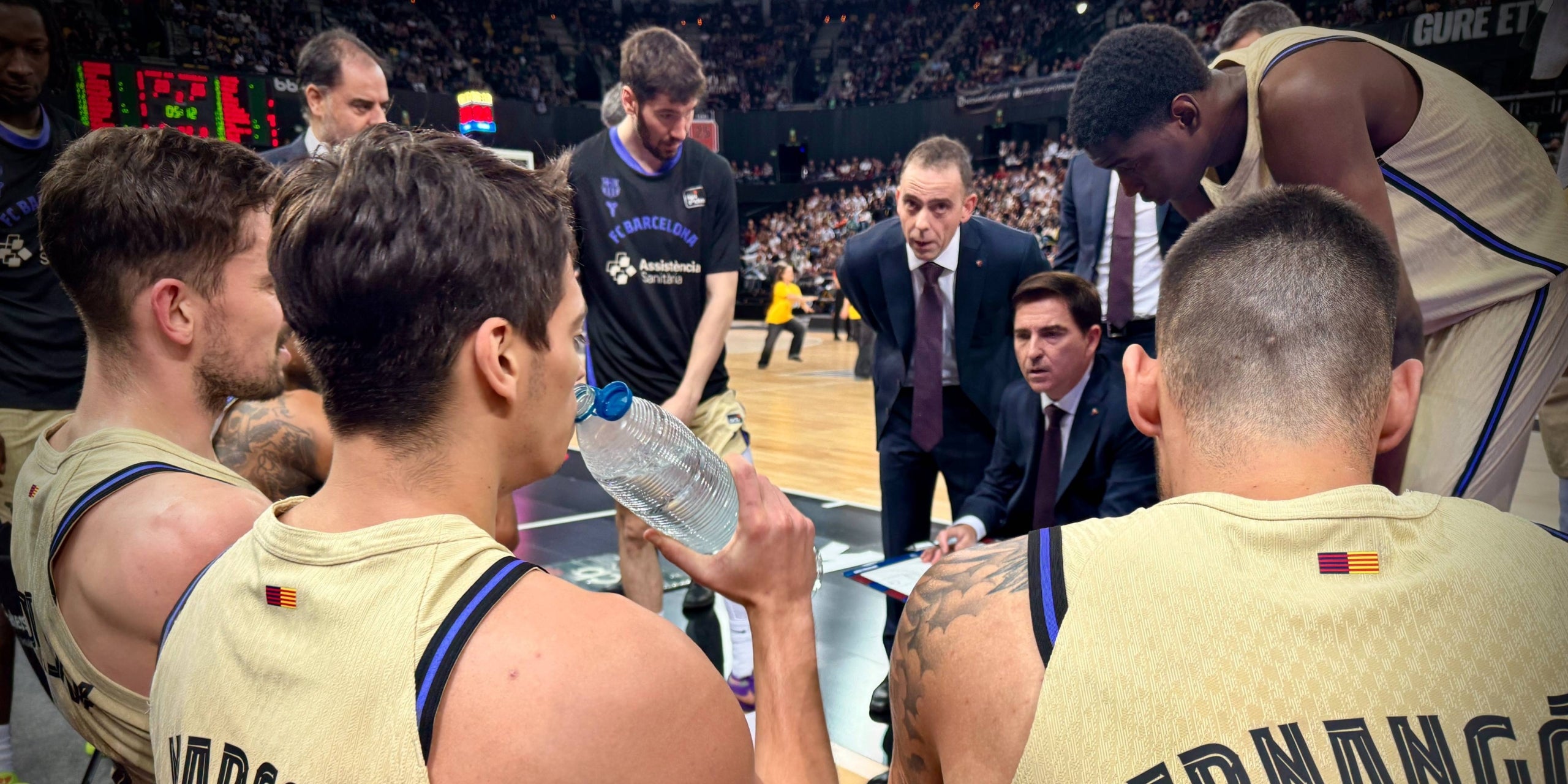 Els jugadors del Barça de bàsquet durant el partit de Lliga al Bilbao Arena | FC Barcelona