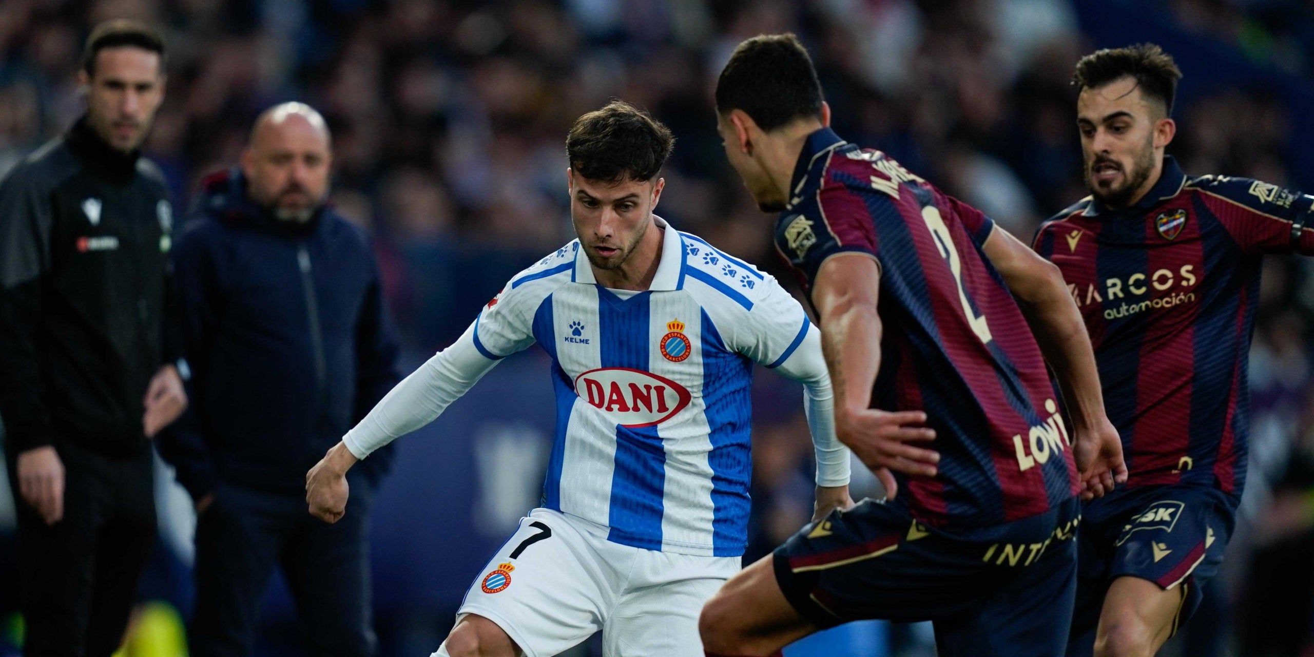 Javi Puado, durant el Llevant-Espanyol de Lliga | RCD Espanyol