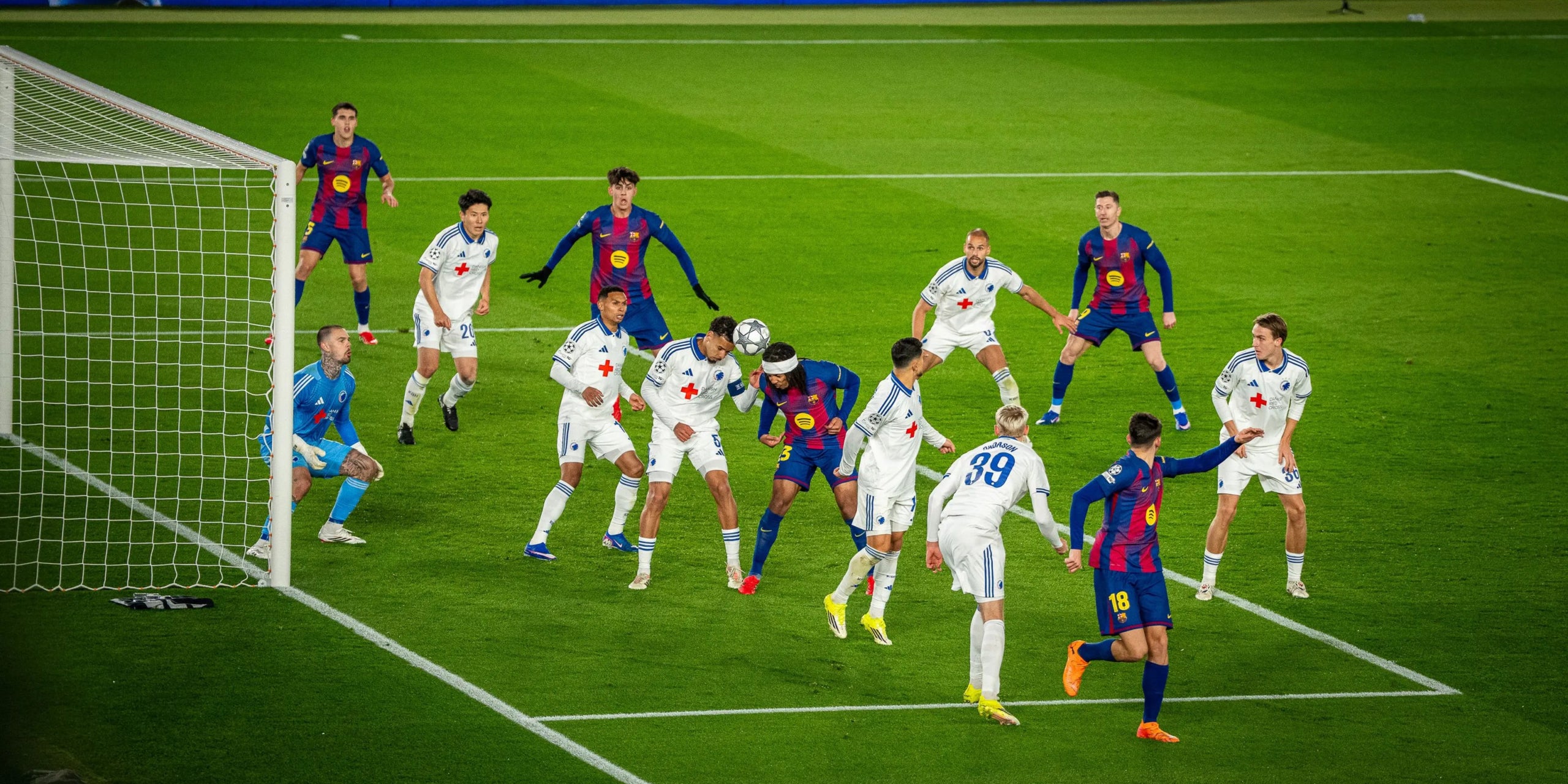 Els jugadors del Barça, durant el partit contra el Copenhaguen | FC Barcelona