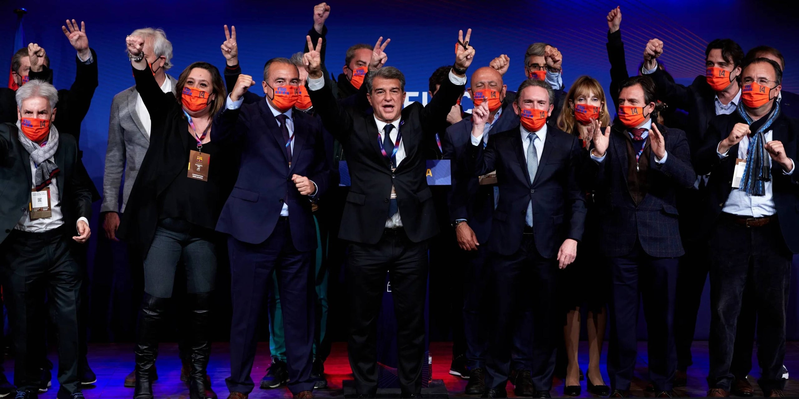 Joan Laporta, després de guanyar les eleccions de 2021 | FC Barcelona