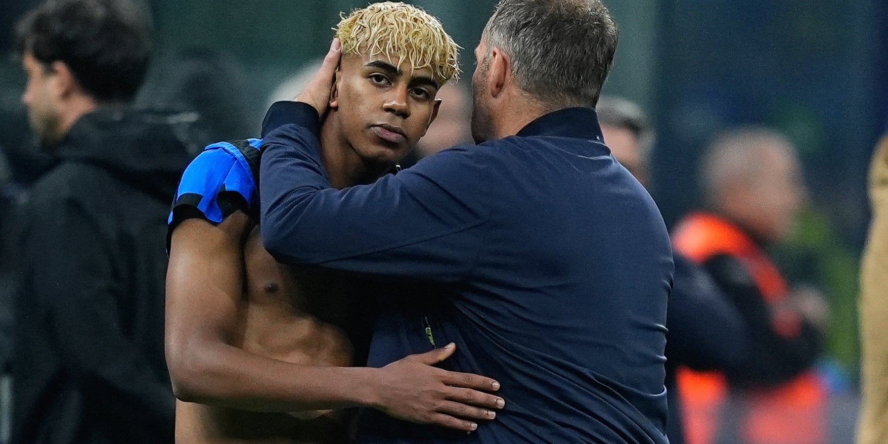 Lamine Yamal i Hansi Flick, en una imatge d'arxiu | Europa Press