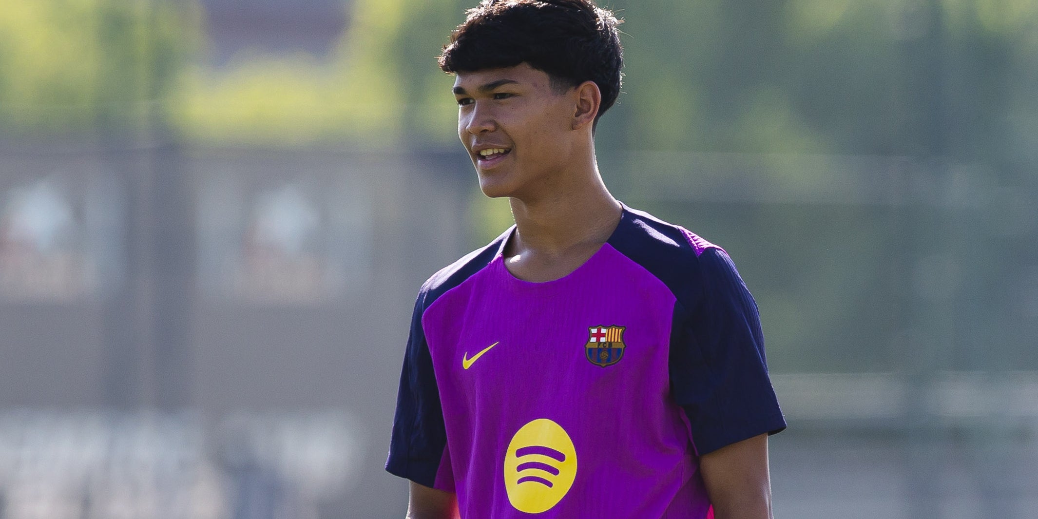 Dro Fernández, durant un entrenament amb el Barça | Europa Press