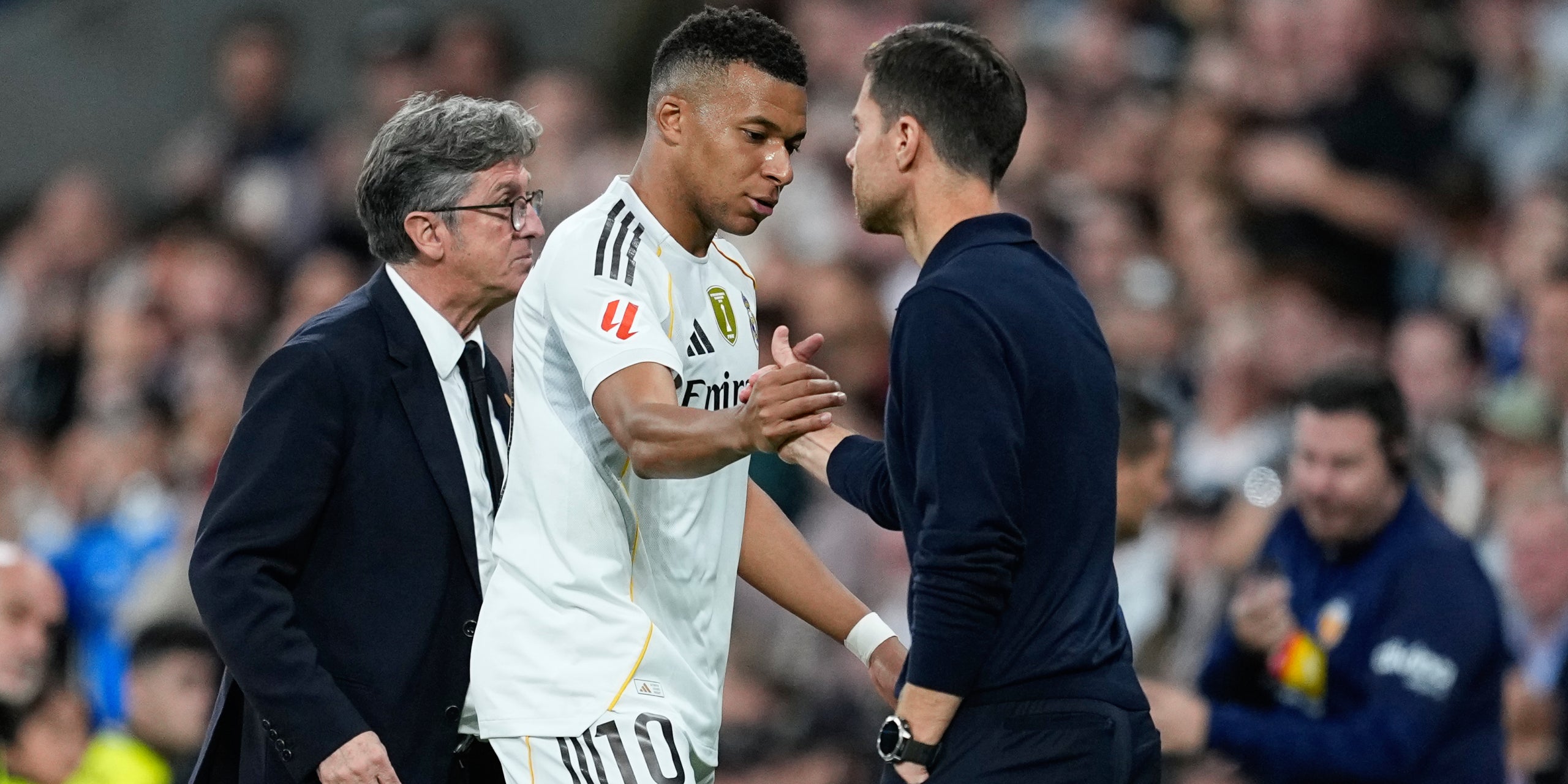 Kylian Mbappé i Xabi Alonso, en una imatge d'arxiu | Europa Press