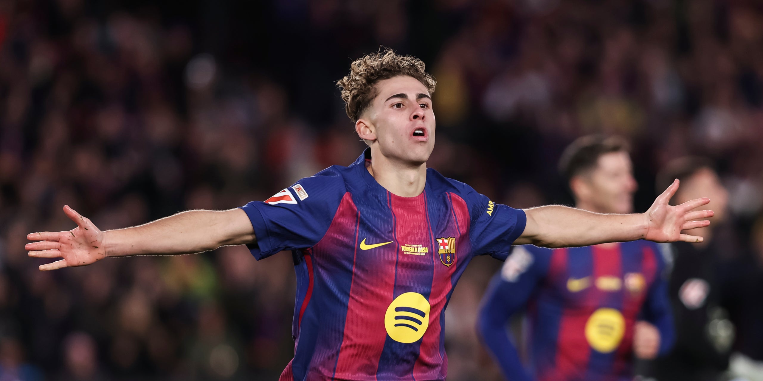 Fermín López, celebrant un gol amb el Barça | Europa Press