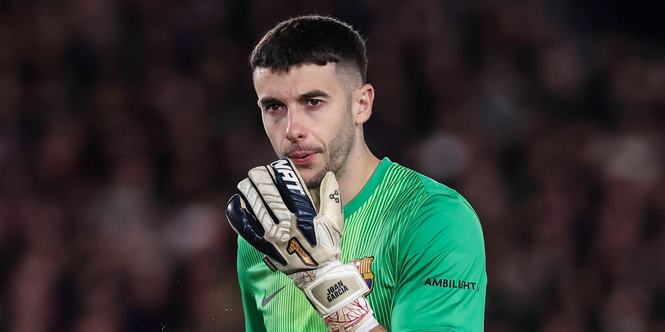 Joan Garcia durant un partit del Barça aquesta temporada | Europa Press
