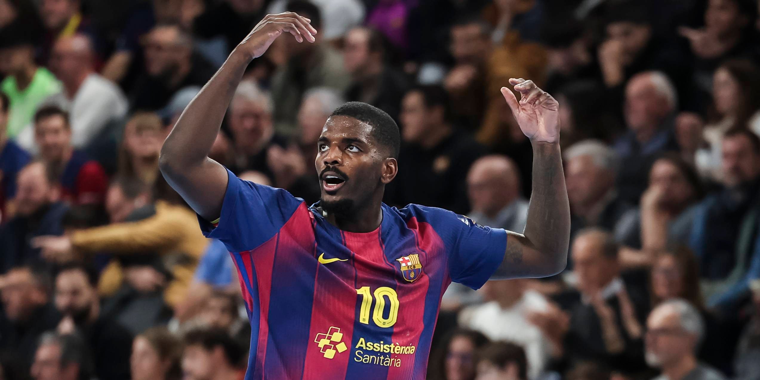 Dika Mem durant un partit del Barça d'handbol aquesta temporada | Europa Press