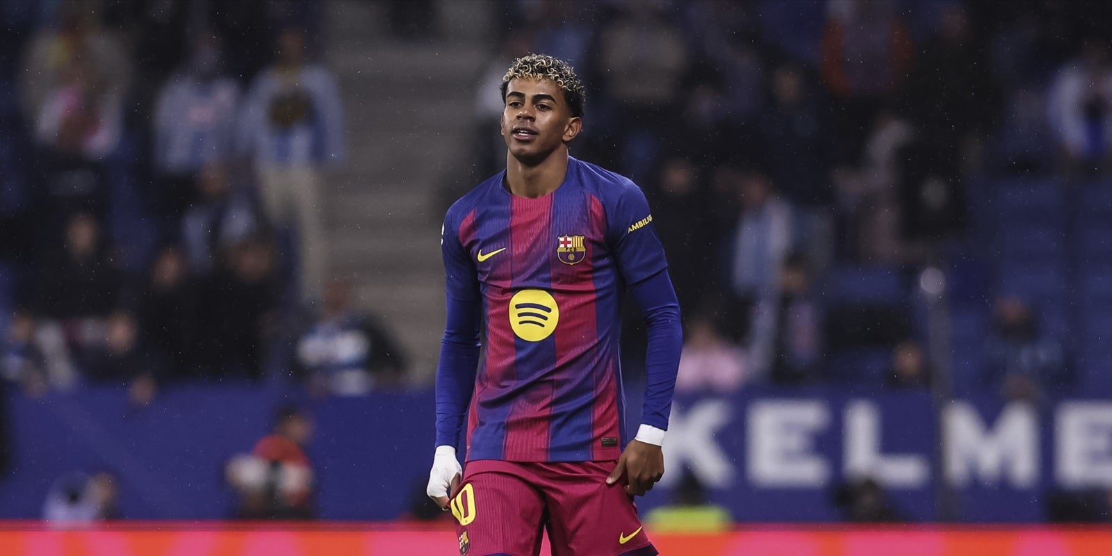 Lamine Yamal, durante un partido con el Barça | Europa Press