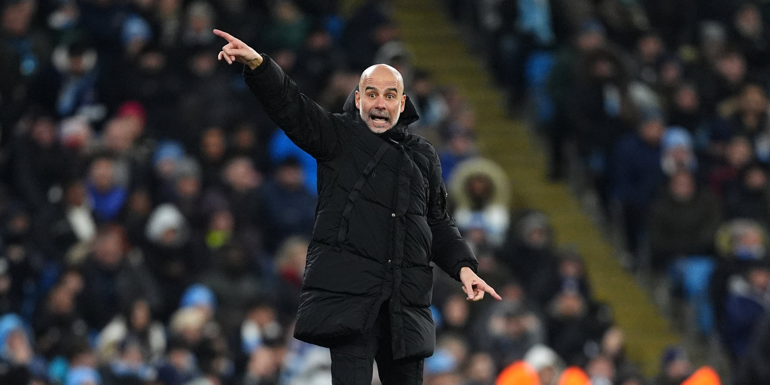 Pep Guardiola, durant un partit amb el Manchester City | Europa Press