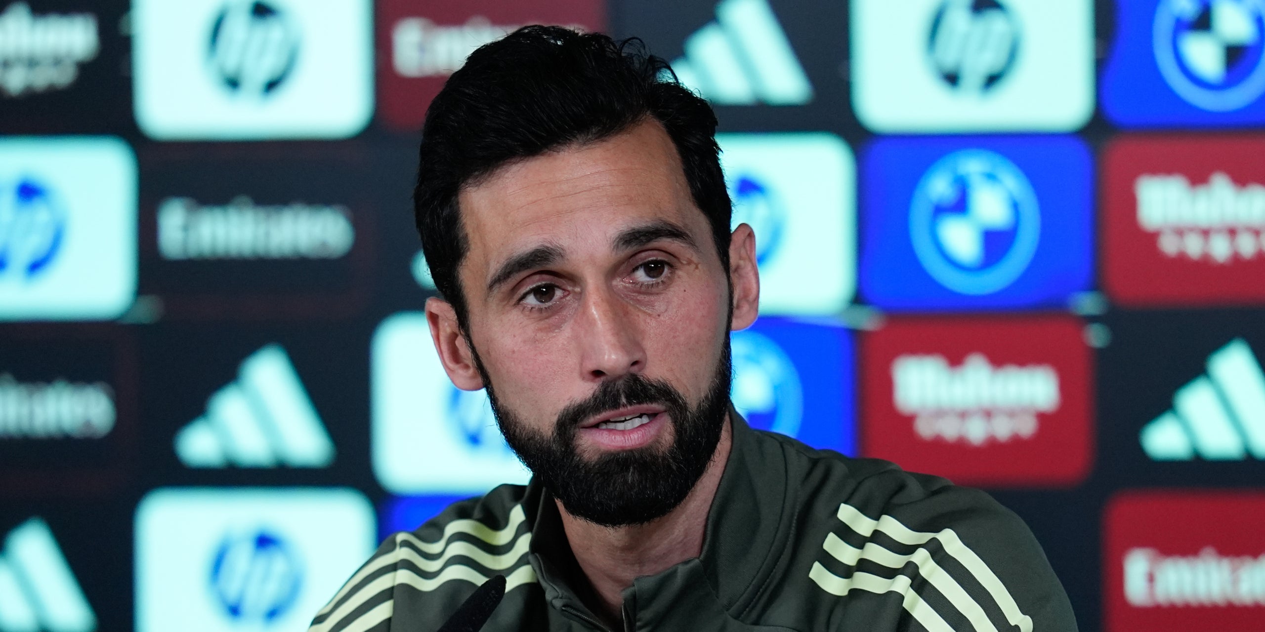 Álvaro Arbeloa, durant una roda de premsa amb el Madrid | Europa Press