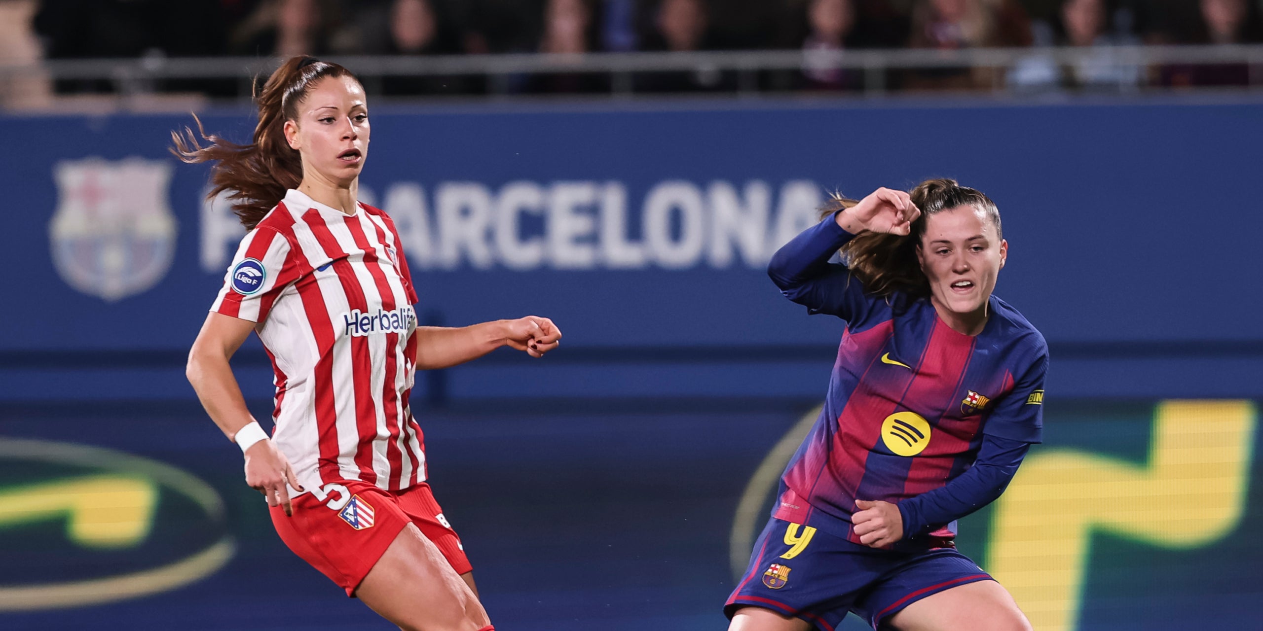 Claudia Pina, durant el Barça-Atlètic de Madrid de Lliga F | Europa Press