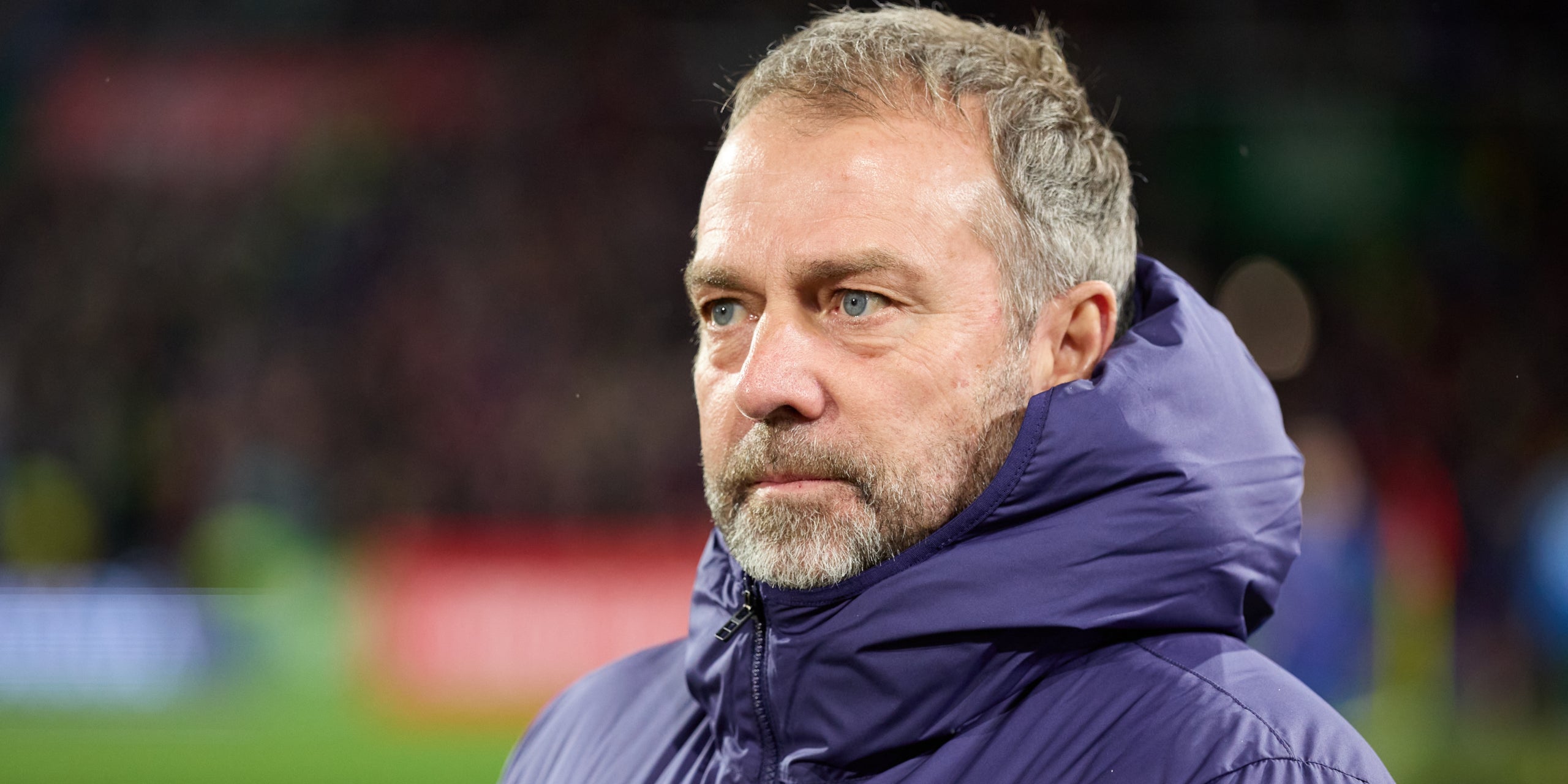 Hansi Flick, durant el Racing-Barça de vuitens de final de la Copa | Europa Press