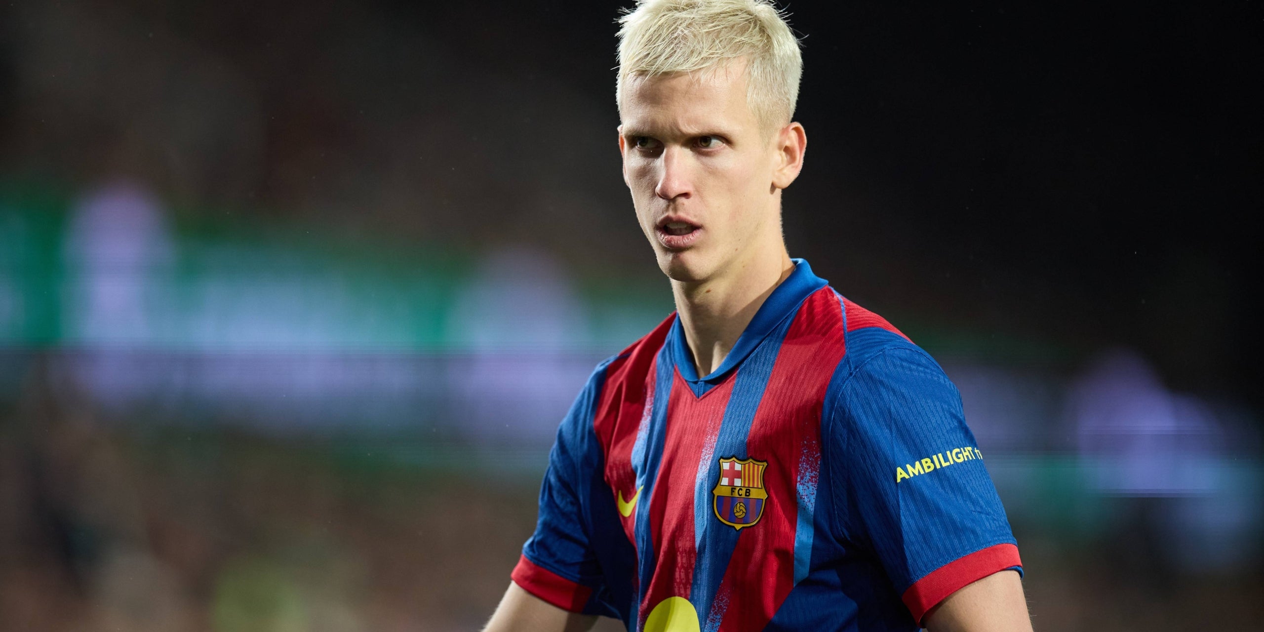 Dani Olmo, durant un partit del Barça | Europa Press