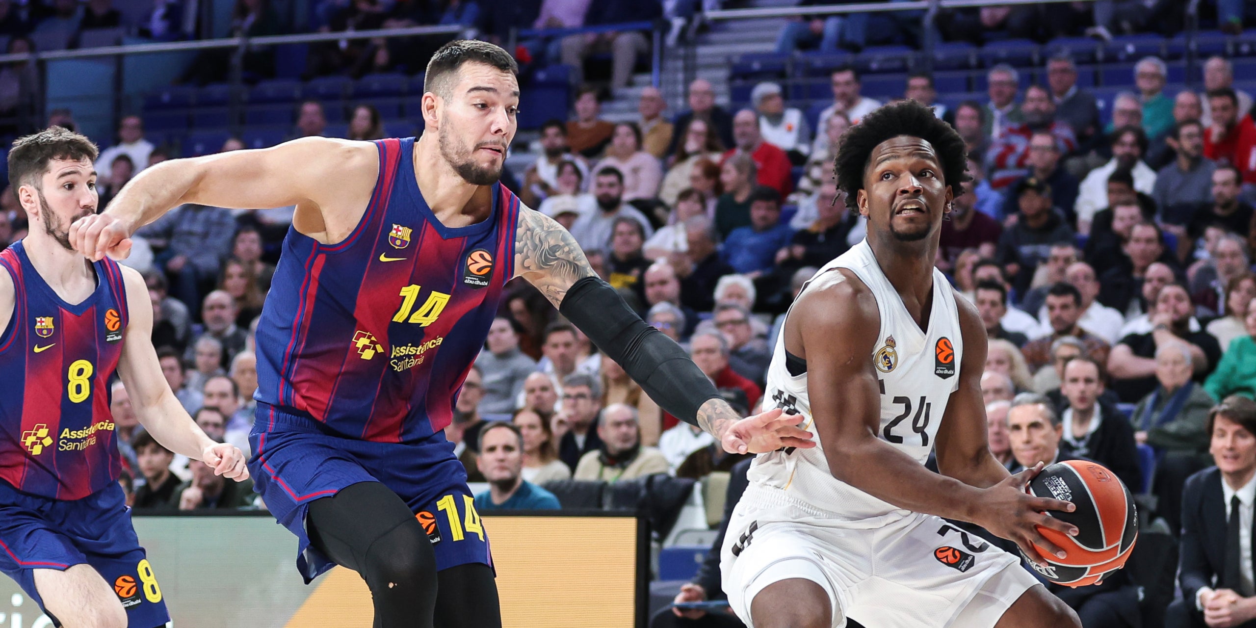 Willy Hernangómez, durant el Madrid-Barça d'Eurolliga | Europa Press