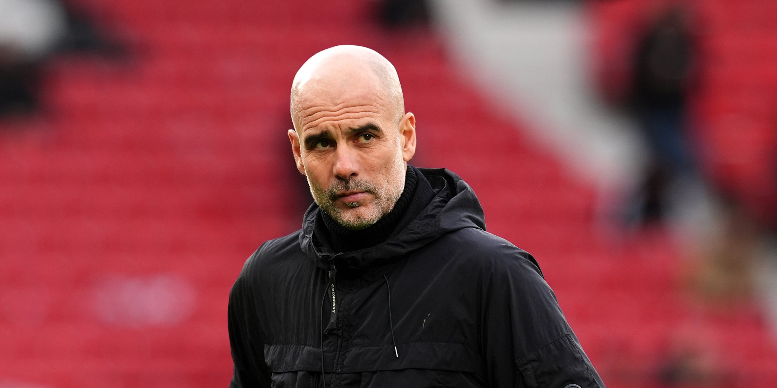 Pep Guardiola, durant el partit entre el City i l'United de la Premier League | Europa Press