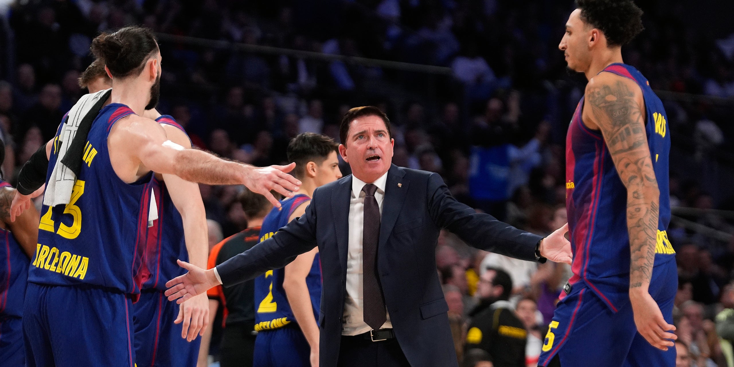 Xavi Pascual, durant un partit del Barça | Europa Press