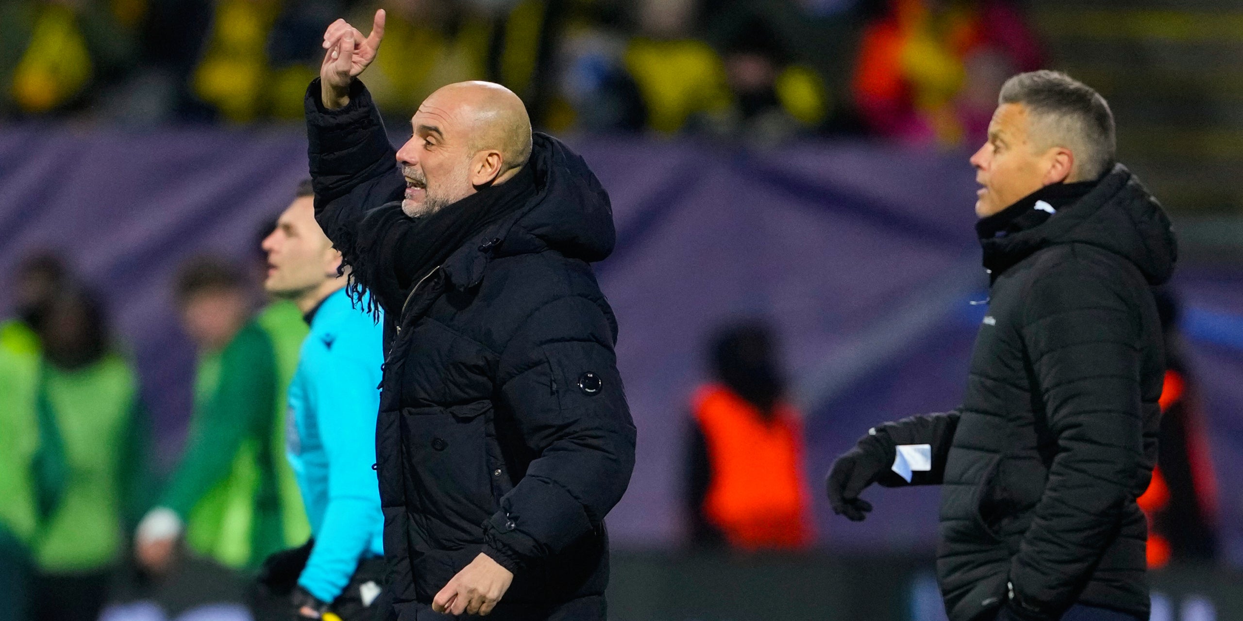 Pep Guardiola, durant el partit contra el Bodo/Glimt | Europa Press