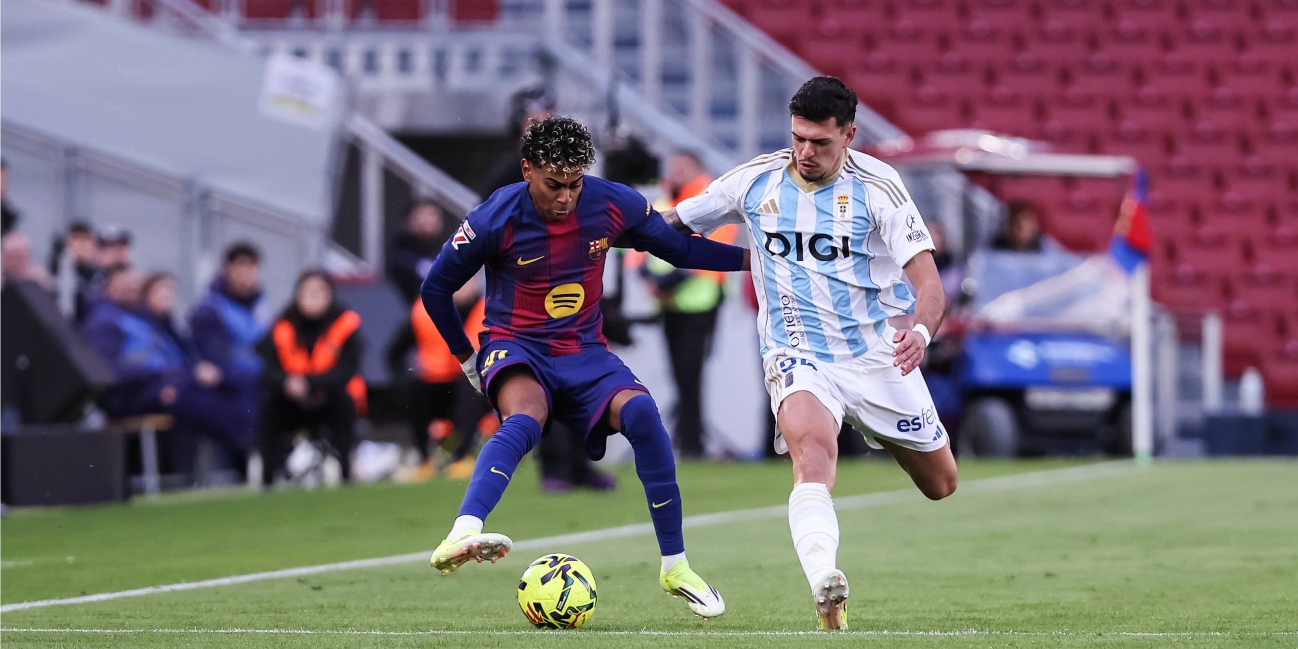 Lamine Yamal, durant el Barça-Oviedo | Europa Press