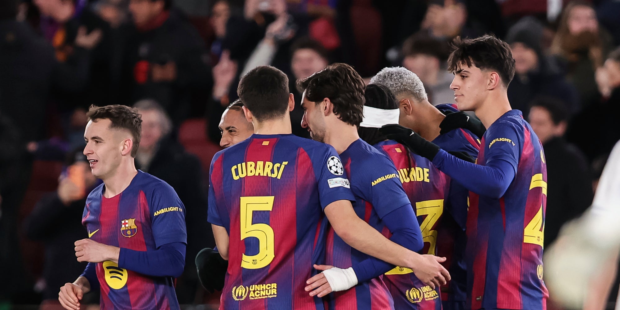 Els jugadors del Barça, celebrant un gol contra el Copenhaguen | Europa Press