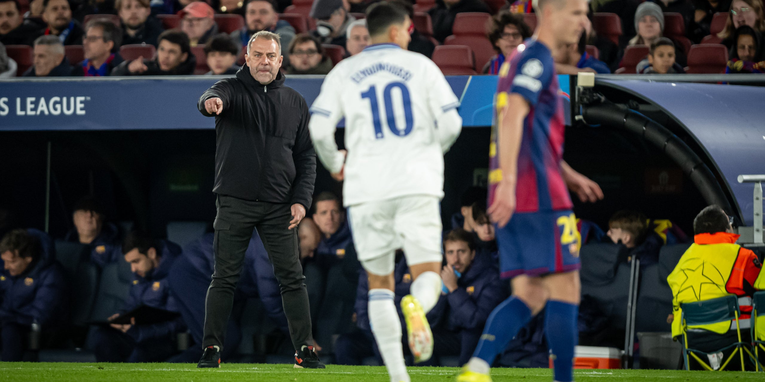 Hansi Flick, durant el Barça-Copenhaguen | Europa Press