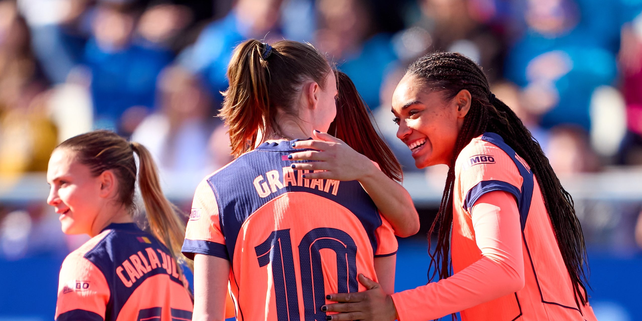 Les jugadores del Barça, celebrant un gol contra l'Alhama | FC Barcelona