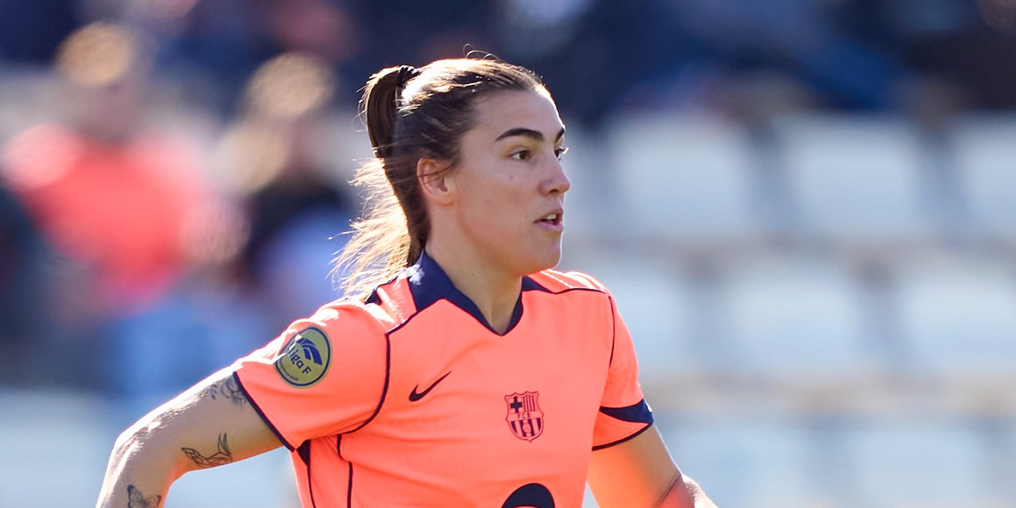 Patri Guijarro, durant un partit amb el Barça | FC Barcelona