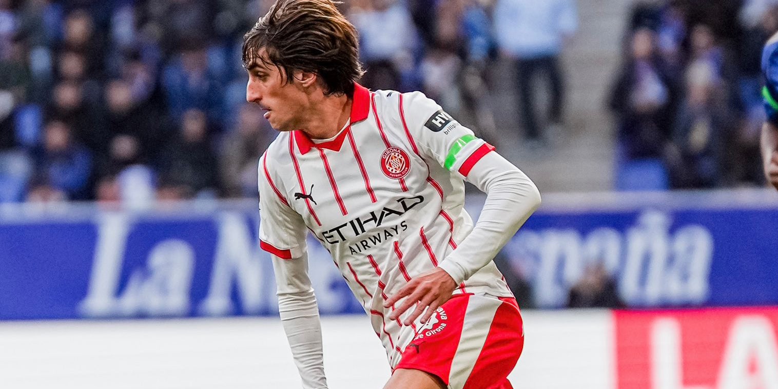 Brian Gil durant l'Oviedo-Girona | Girona FC