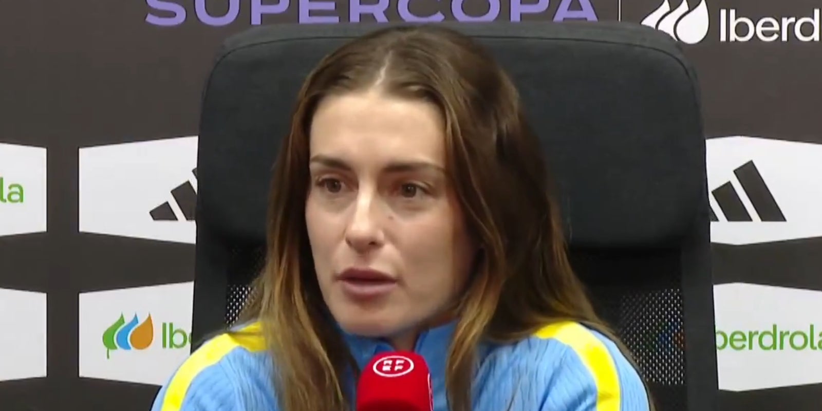 Alexia Putellas, durant una roda de premsa amb el Barça | FC Barcelona