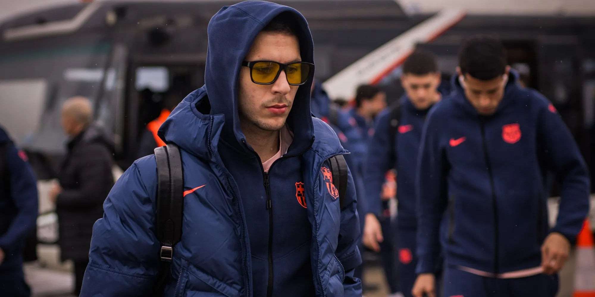 Roony Bardghji, durante un viaje del Barça | FC Barcelona