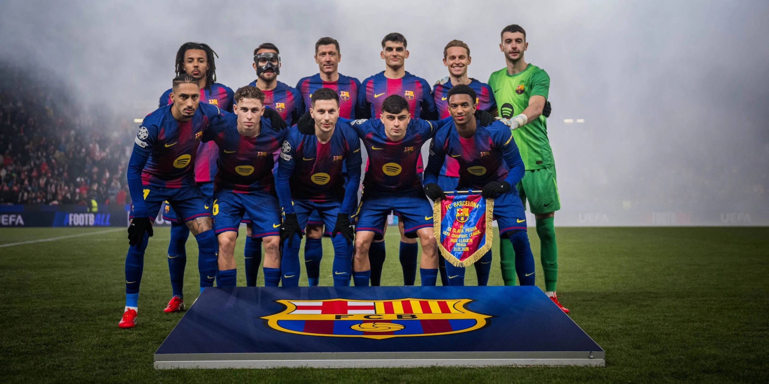 L'onze titular del Barça, en el partit contra l'Slavia de Praga | FC Barcelona