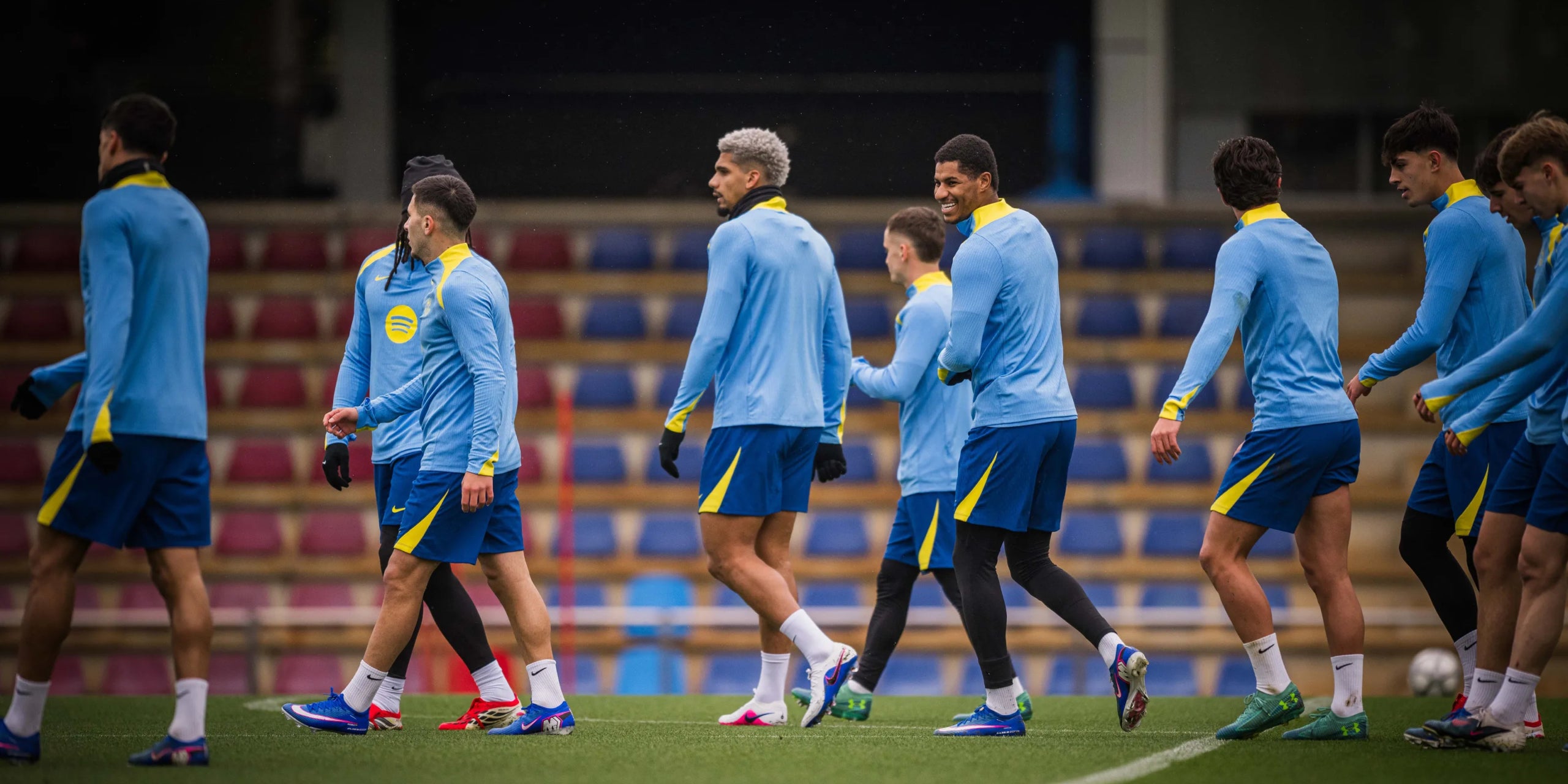 Els jugadors del Barça, en l'últim entrenament abans de rebre el Copenhaguen | FC Barcelona