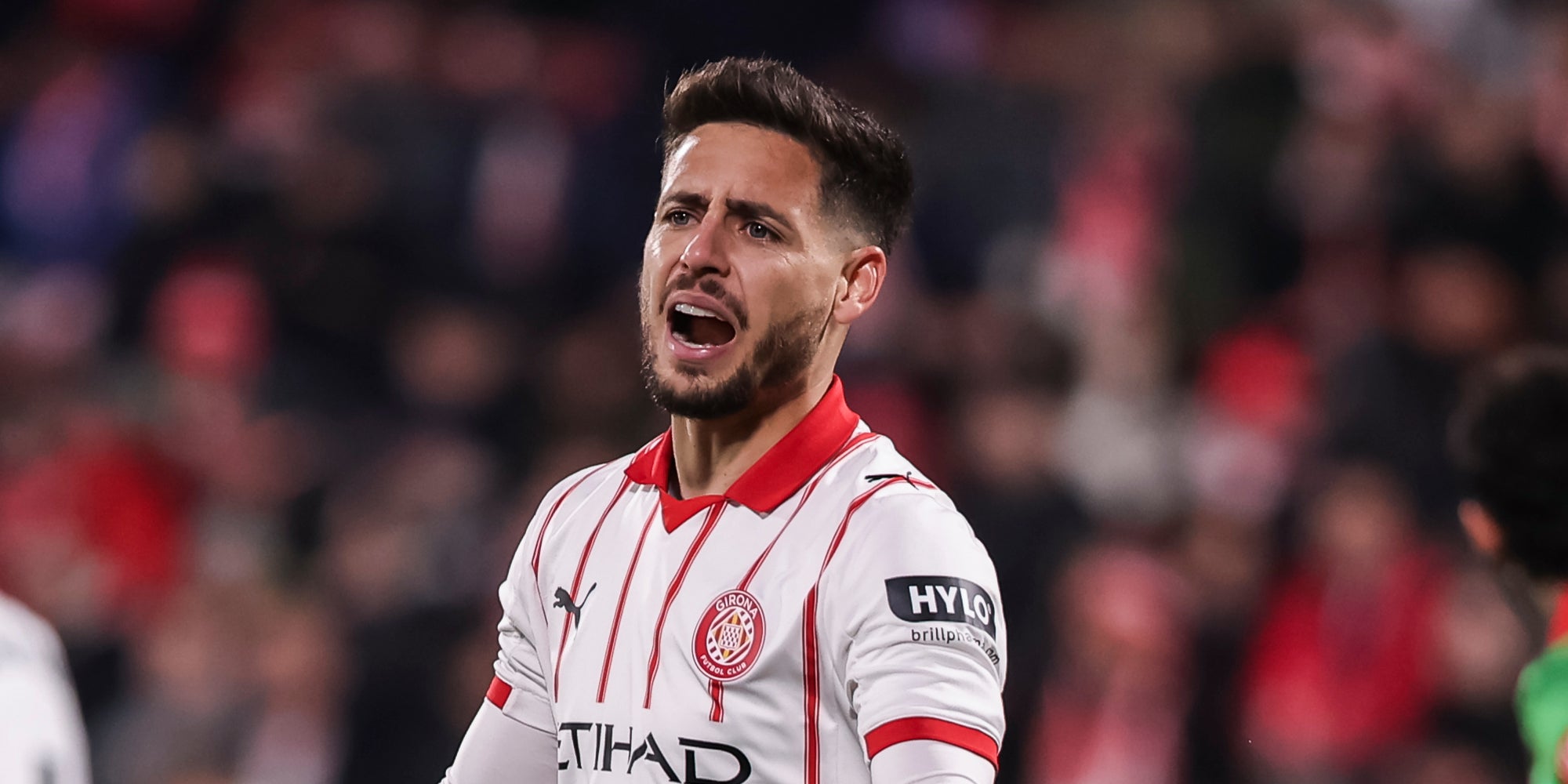 Àlex Moreno, durant un partit amb el Girona | Europa Press