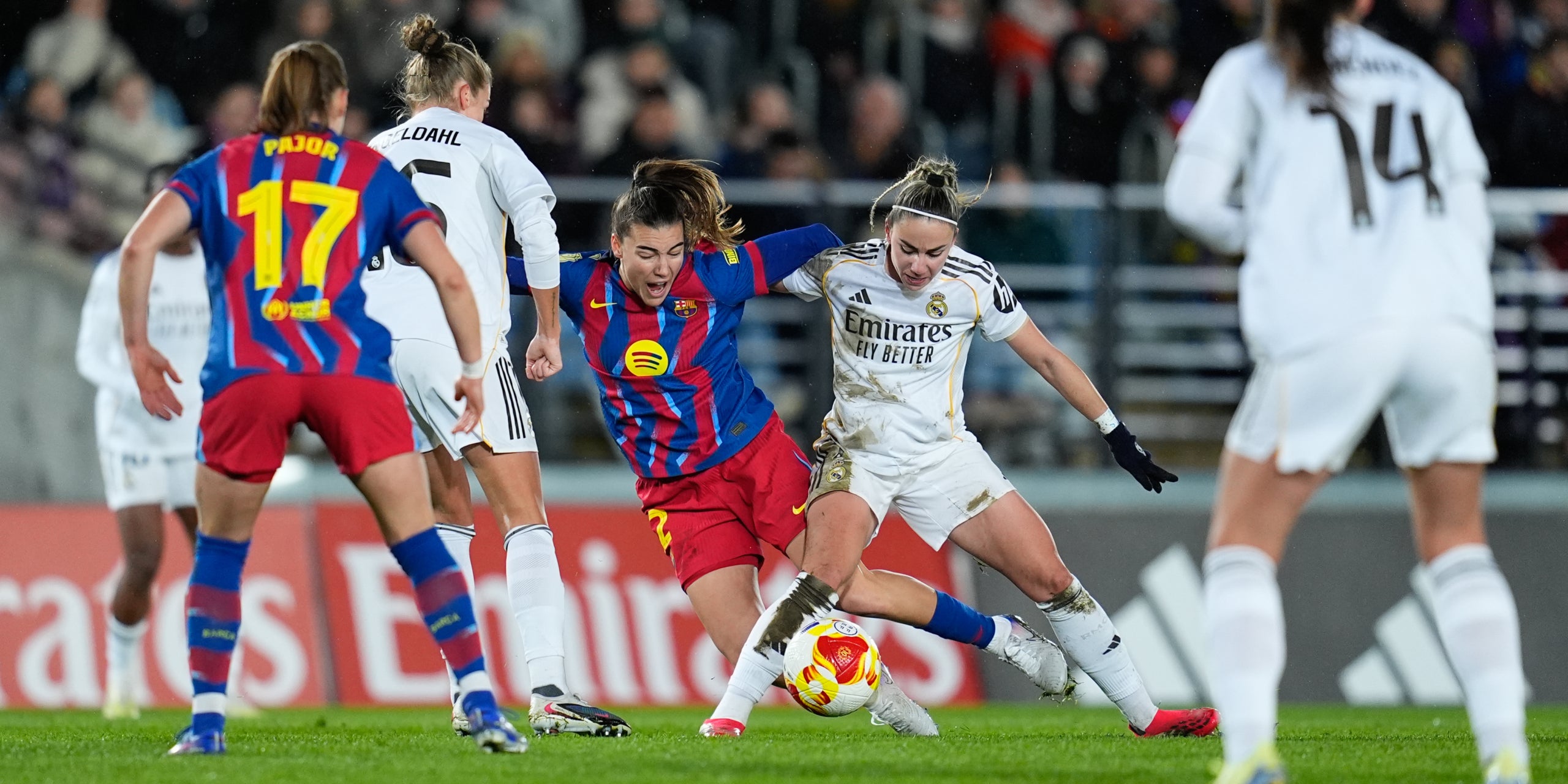 Patri Guijarro, durante el último partido contra el Madrid | Europa Press