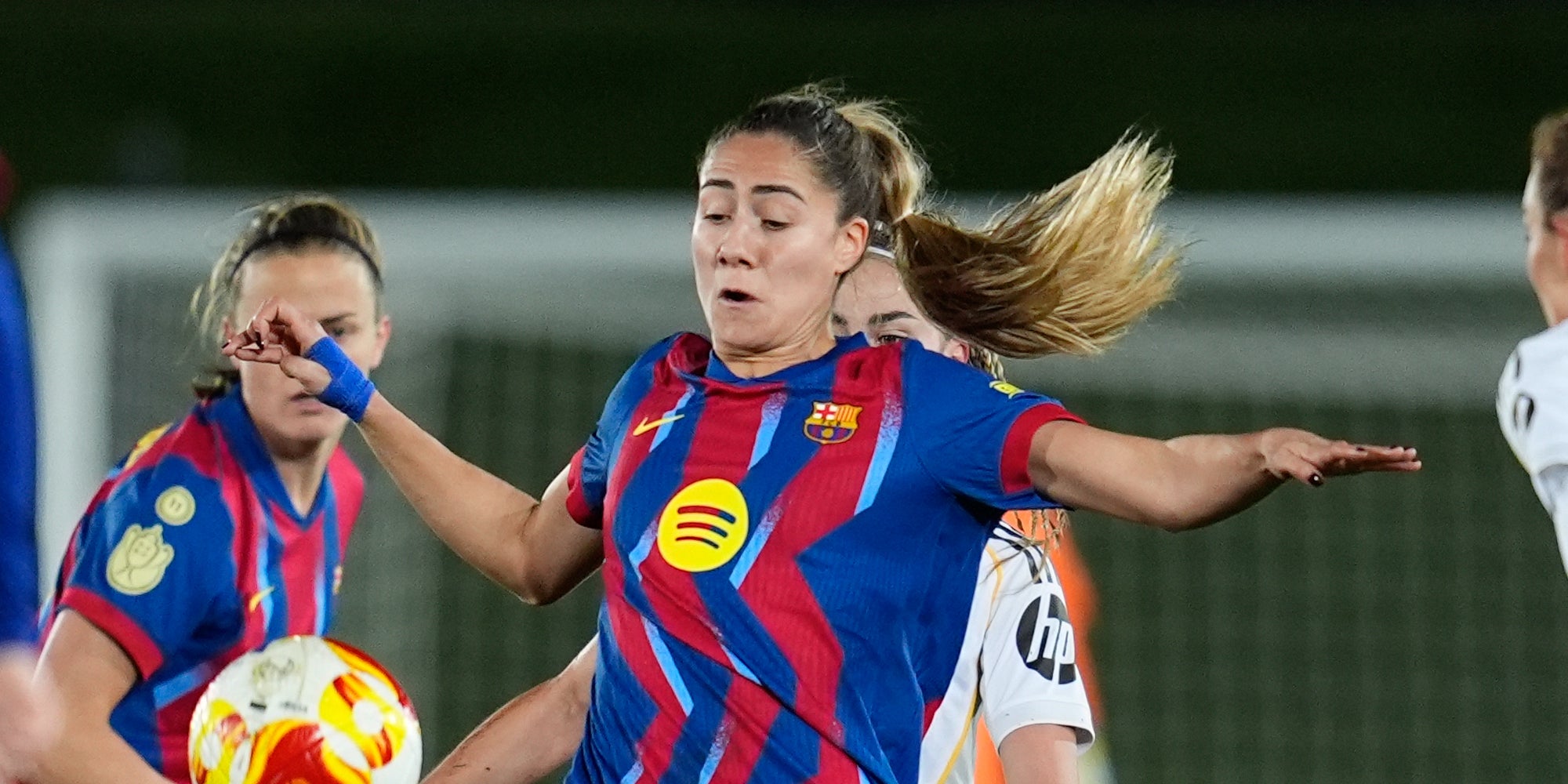 Laia Aleixandri, durant el Madrid-Barça de Copa | Europa Press