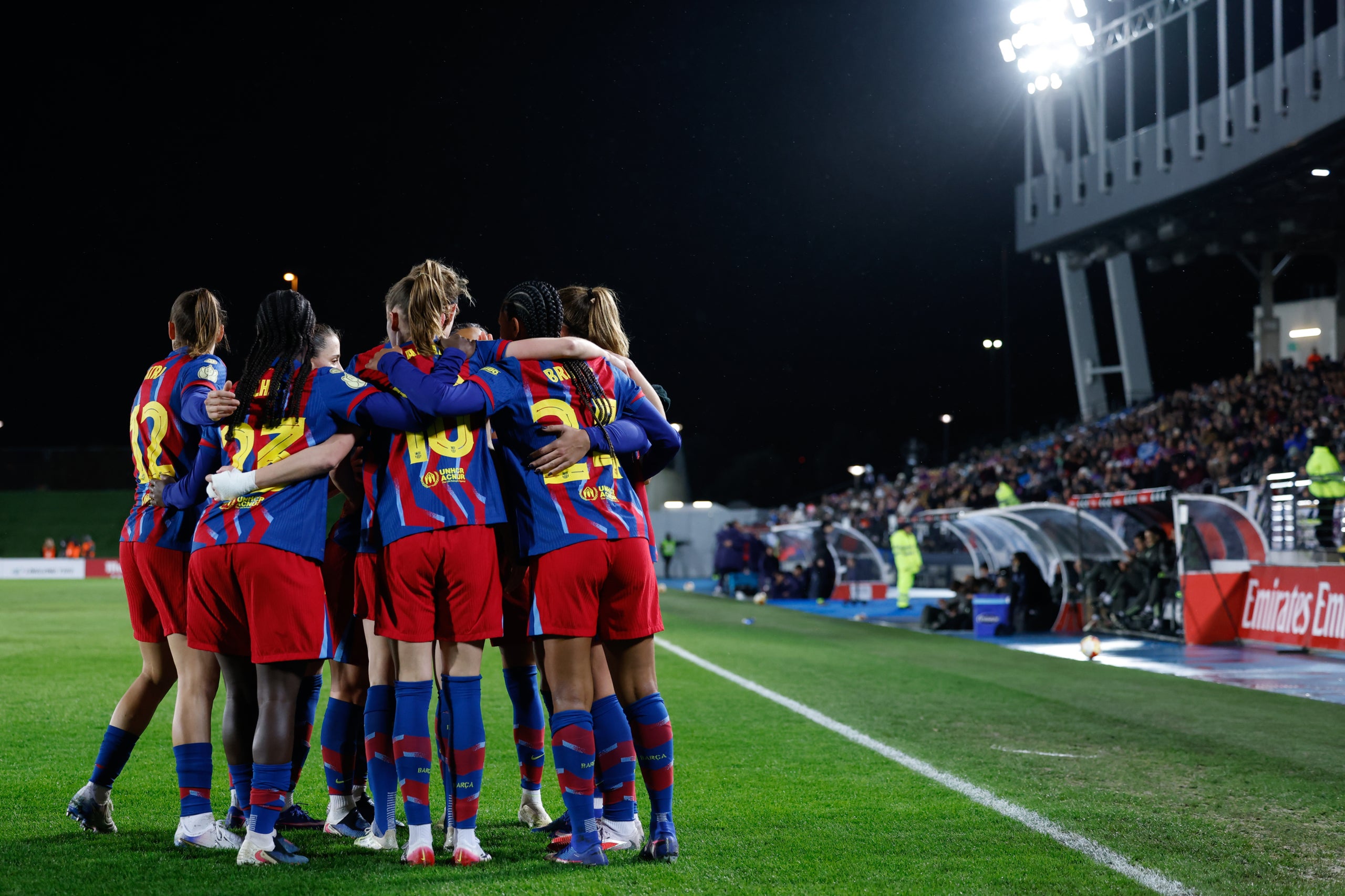 Les jugadores del Barça, celebrant un dels gols contra el Madrid | Europa Press