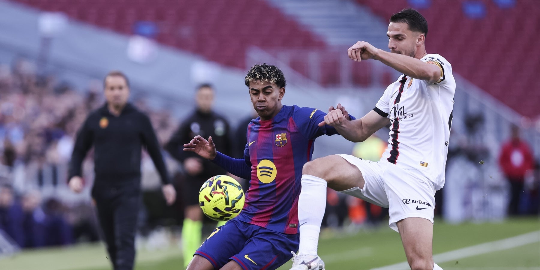 Lamine Yamal, durant el Barça-Mallorca de Lliga | Europa Press