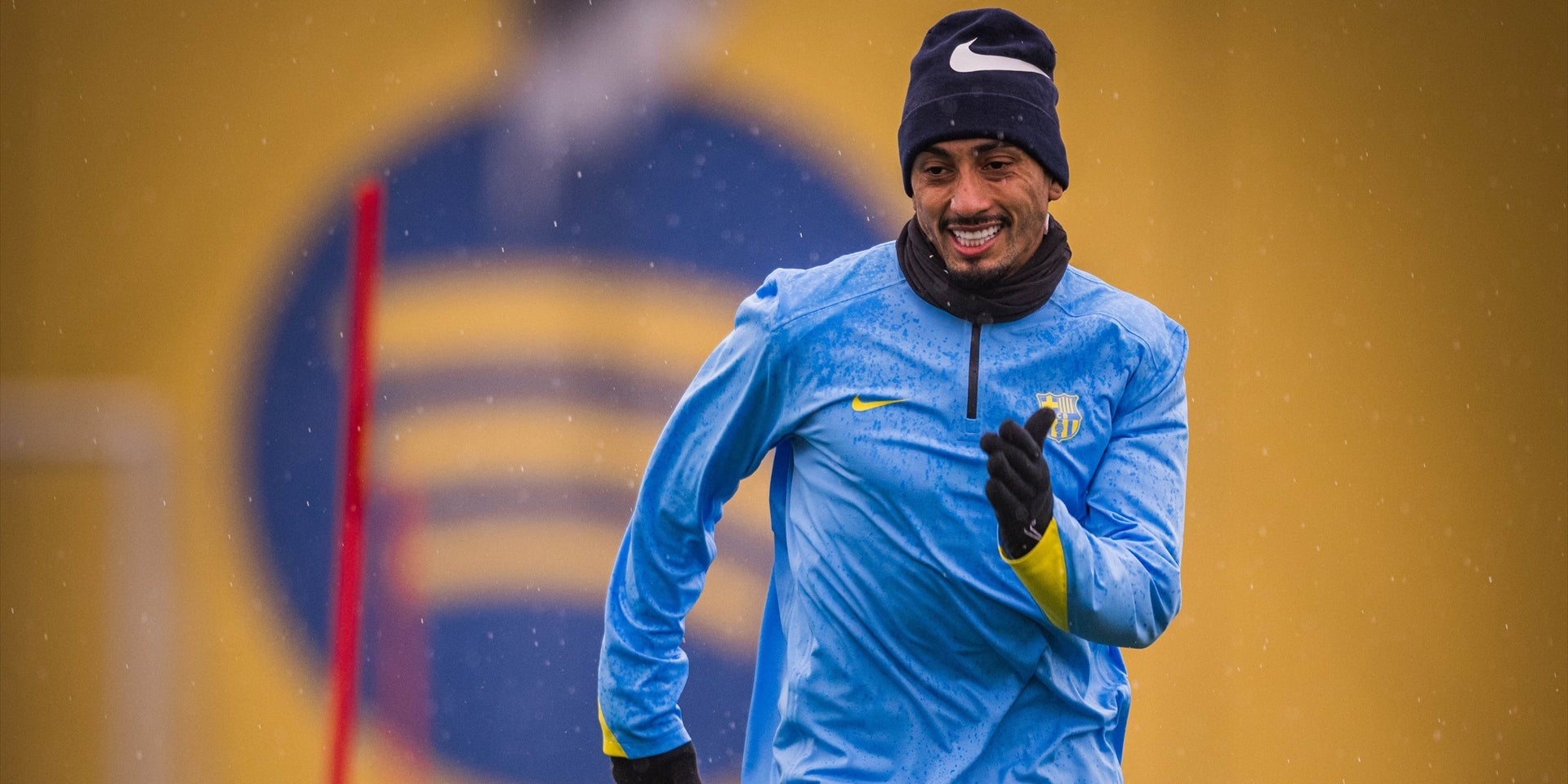 Raphinha durant un entrenament del Barça | Europa Press