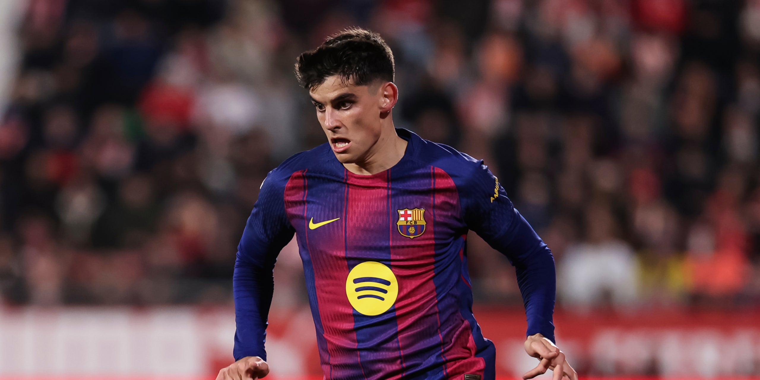 Gerard Martín, durant un partit amb el Barça | Europa Press