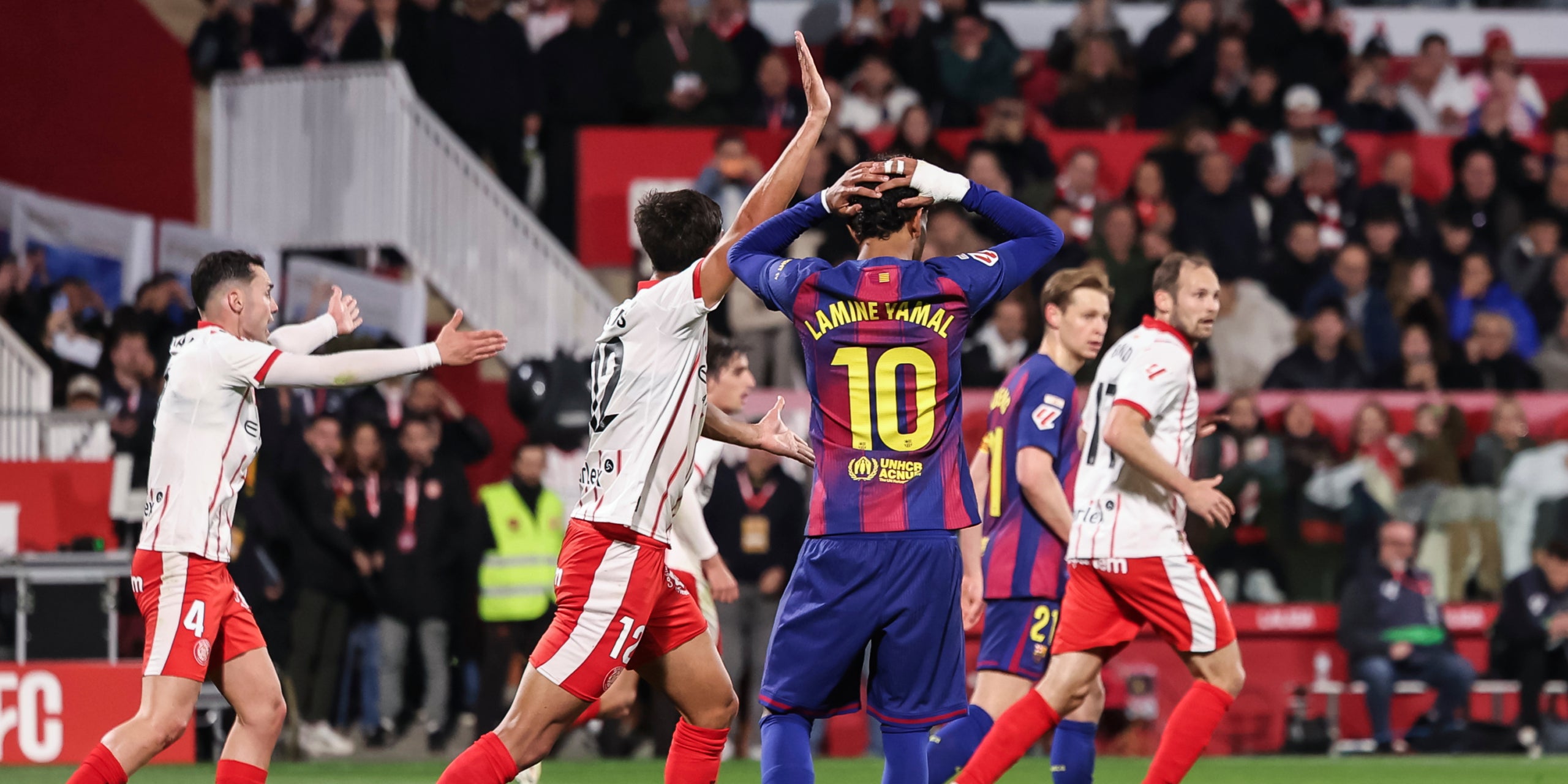 Lamine Yamal, durant el Girona-Barça de Lliga | Europa Press