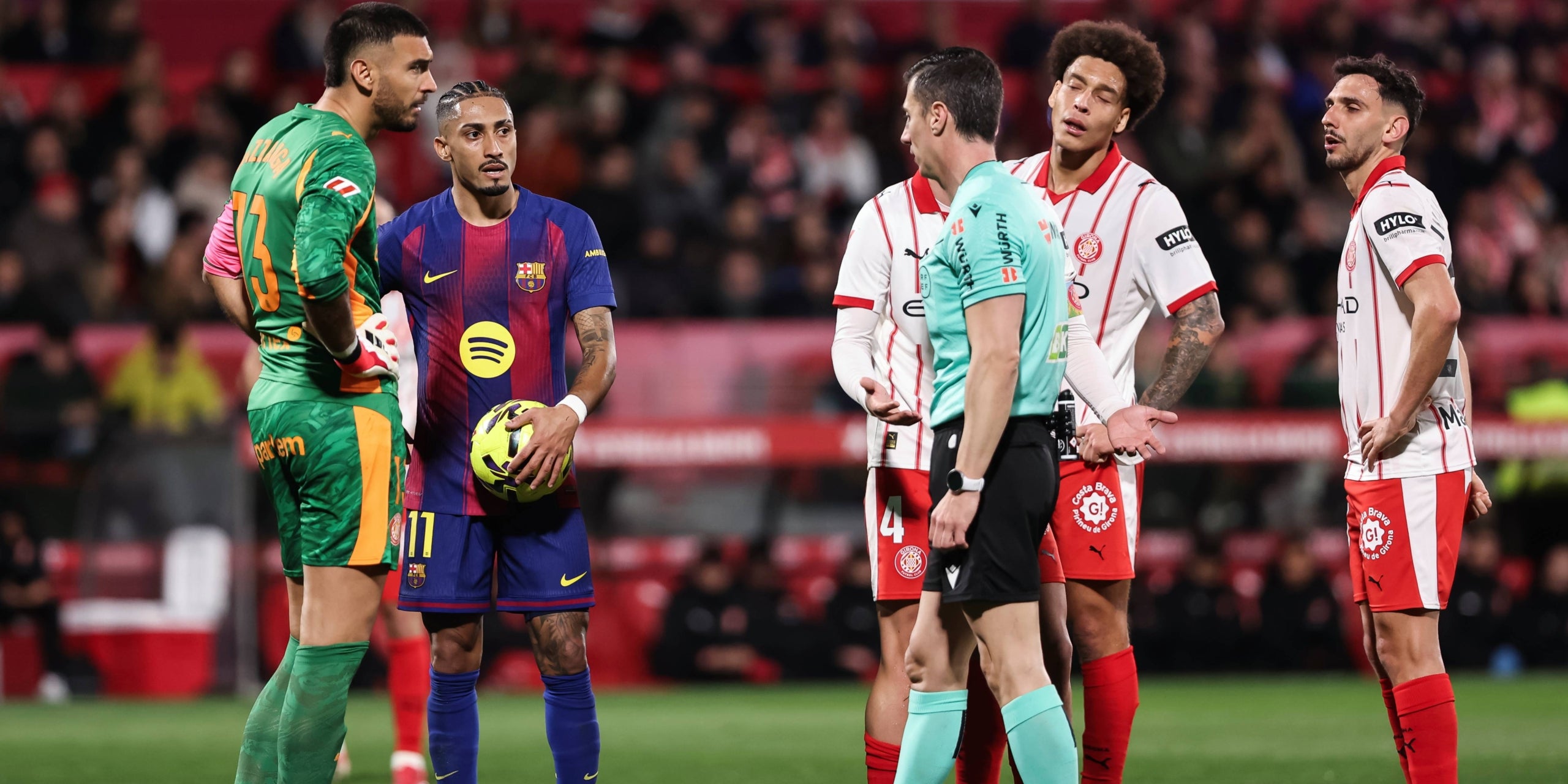 L'àrbitre César Soto Grado, durant el Girona-Barça | Europa Press