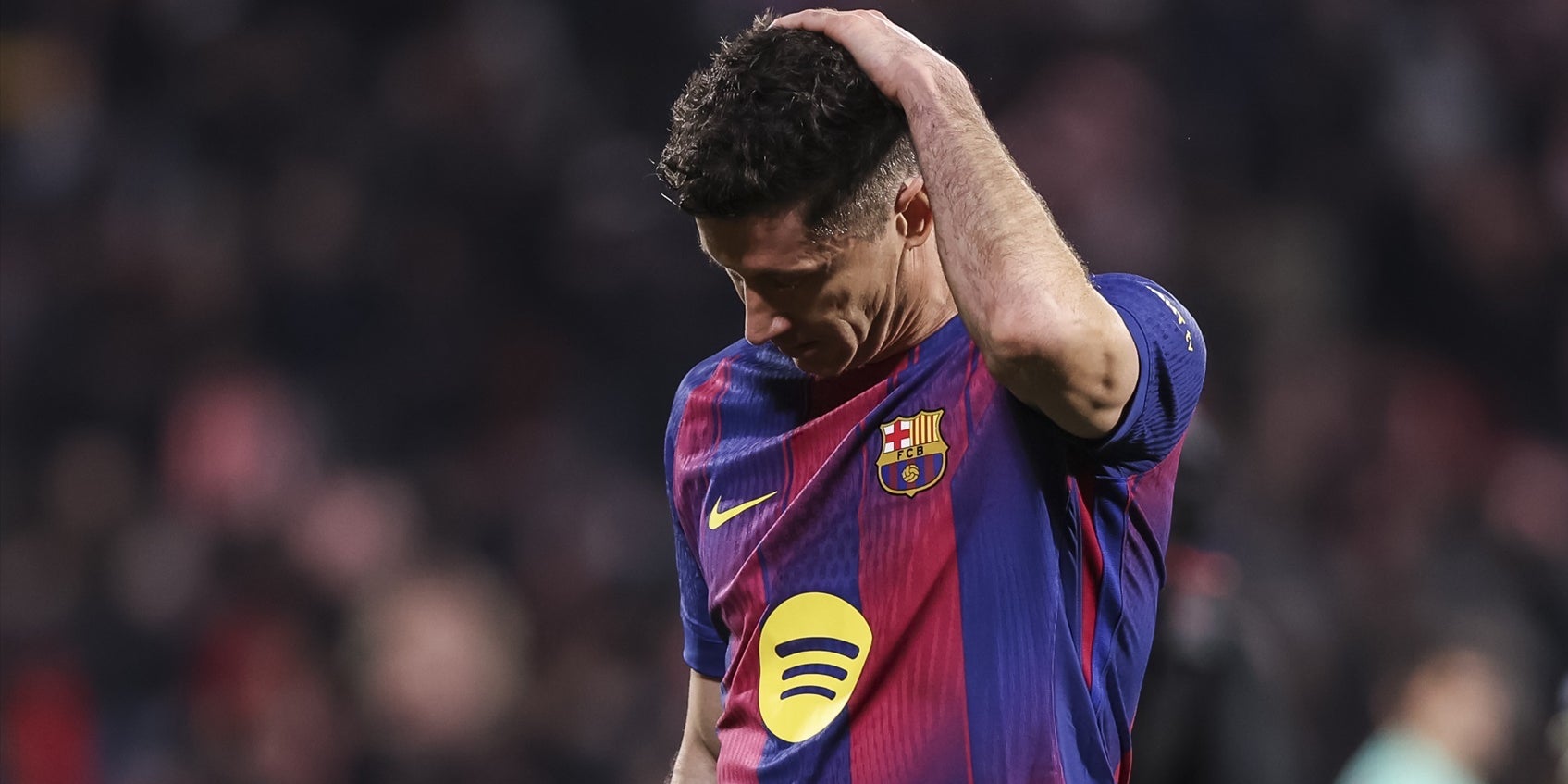 Lewandowski durant un partit del Barça | Europa Press