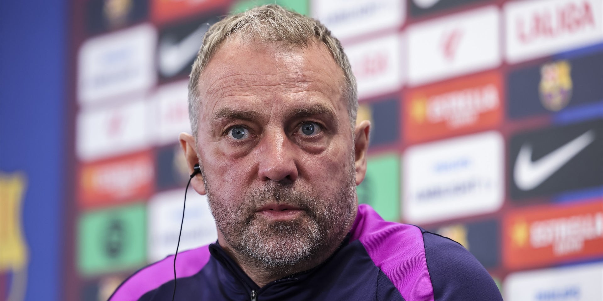 Hansi Flick a la roda de premsa | Europa Press