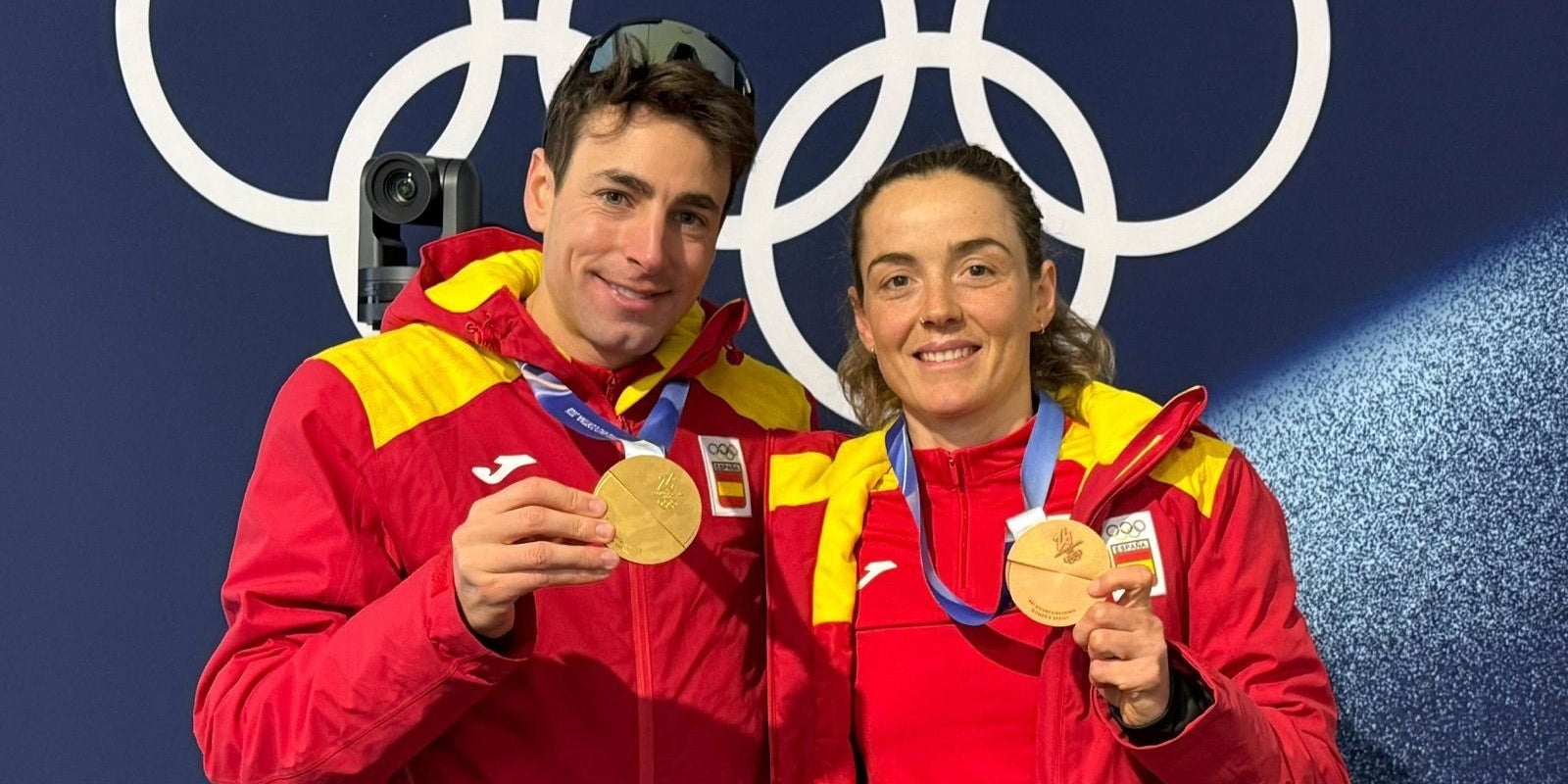 Oriol Cardona i Ana Alonso amb les seves medalles | Europa Press