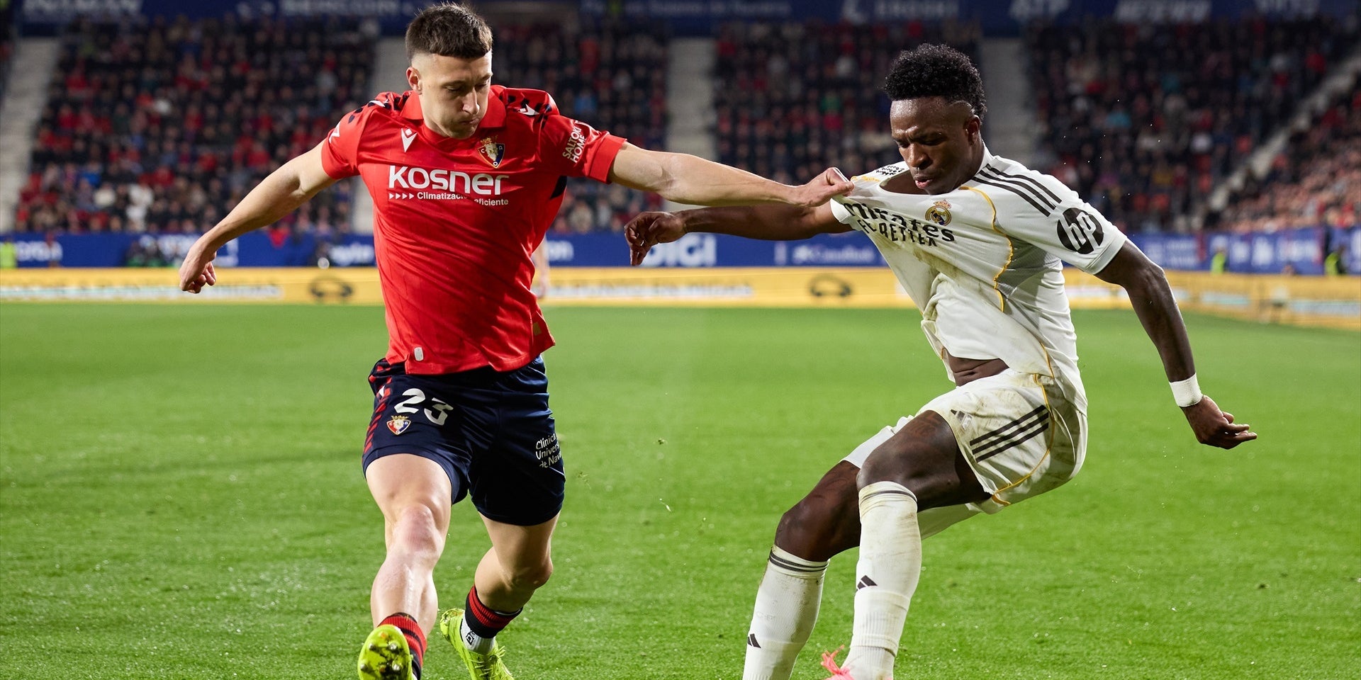 Vinicius durant el partit contra l'Osasuna | Europa Press