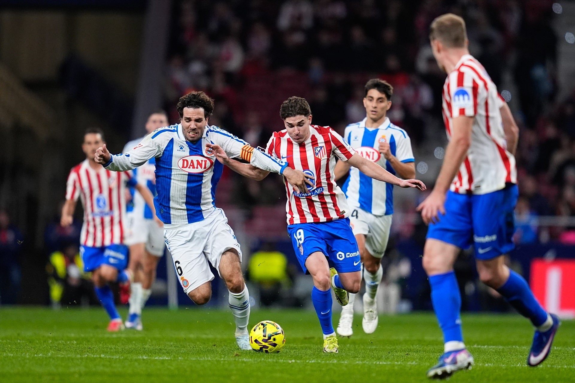 Cabrera durant l'Atlètic de Madrid-Espanyol | Europa Press