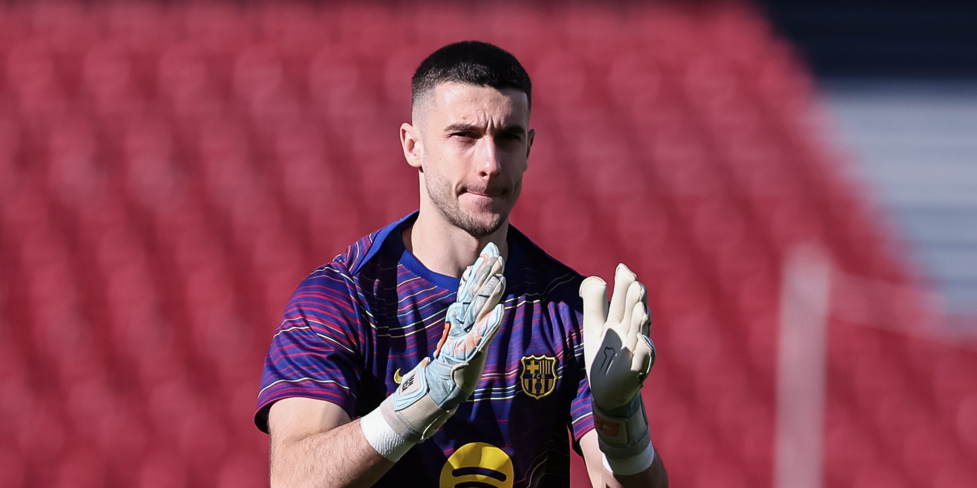 Joan Garcia, durant un partit amb el Barça | Europa Press