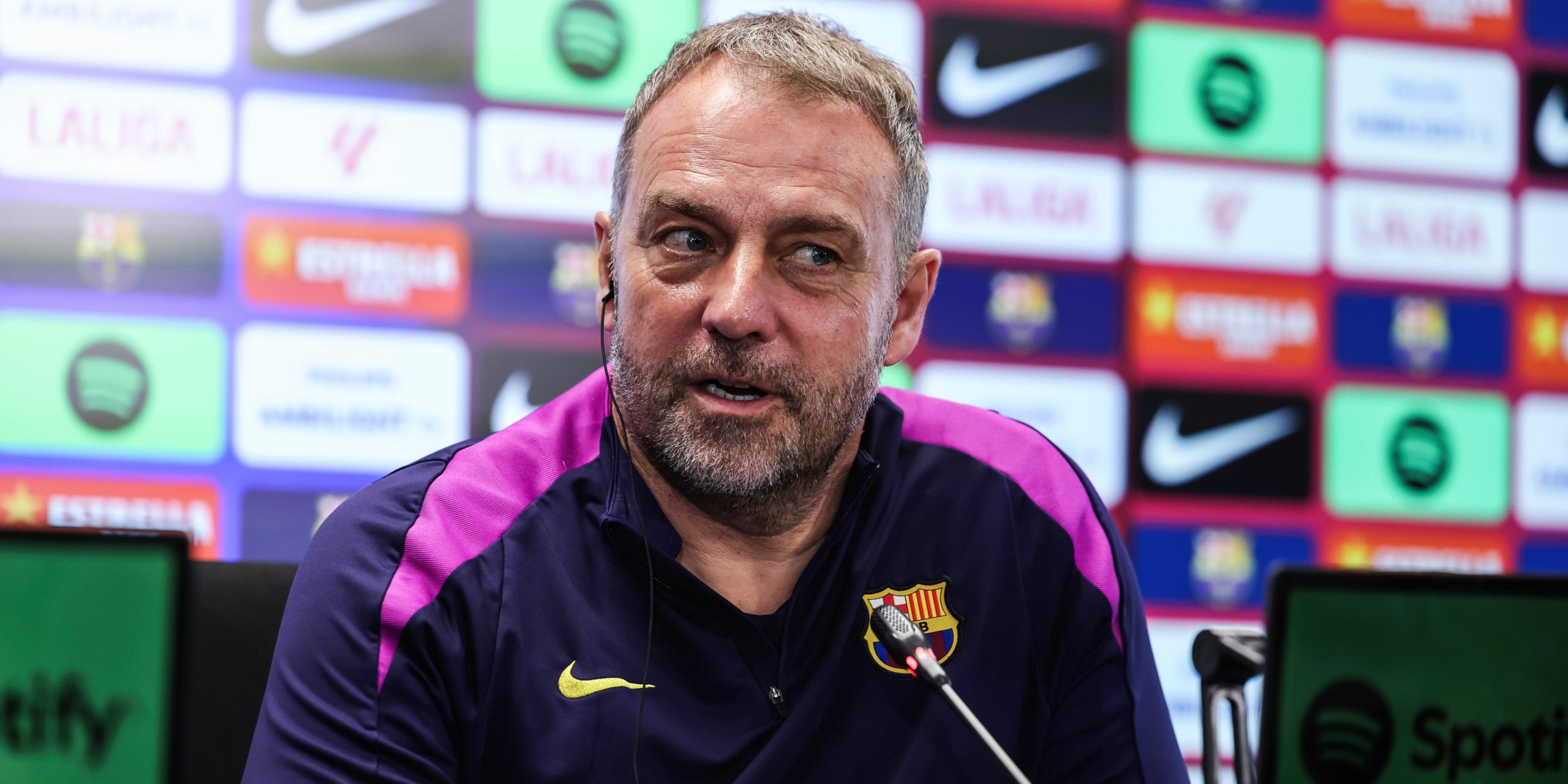 Hansi Flick, en roda de premsa | Europa Press